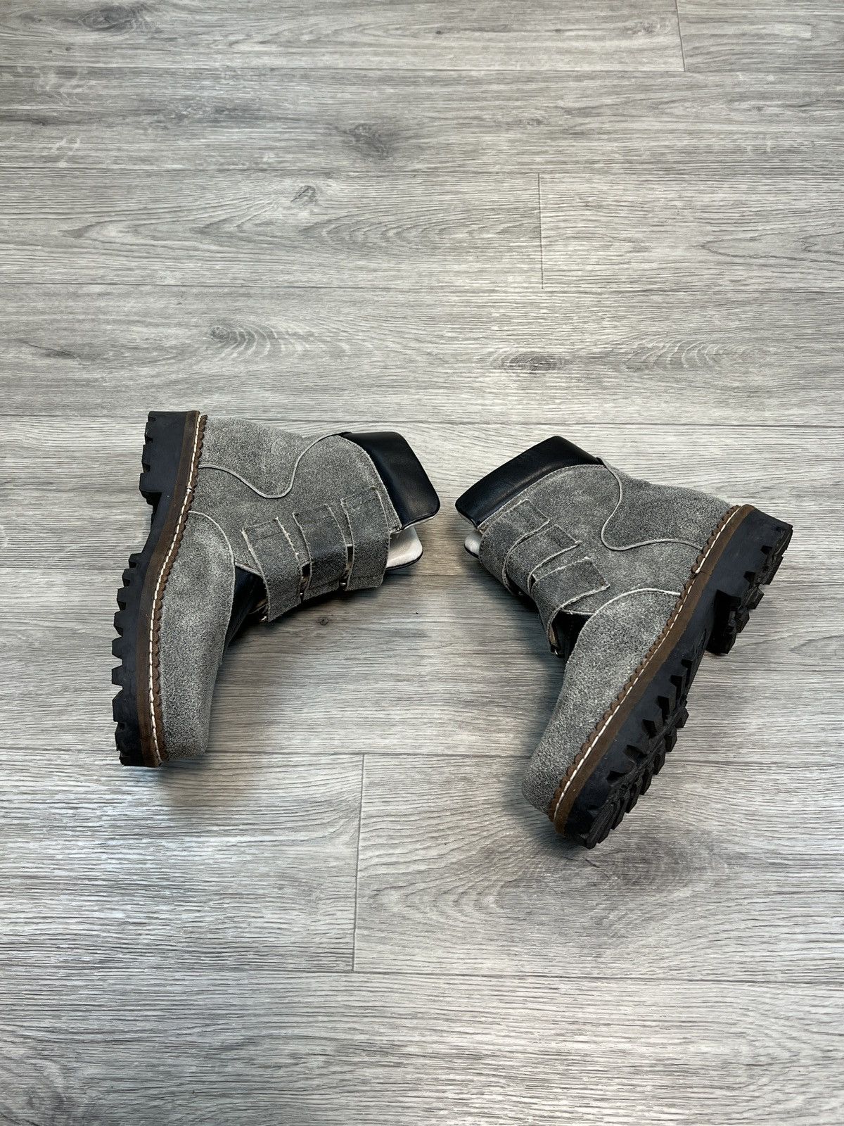 Other Vintage y2k Grey Suede Hiking Boots – Women’s 36 Size US 6 / IT 36 - 3 Thumbnail