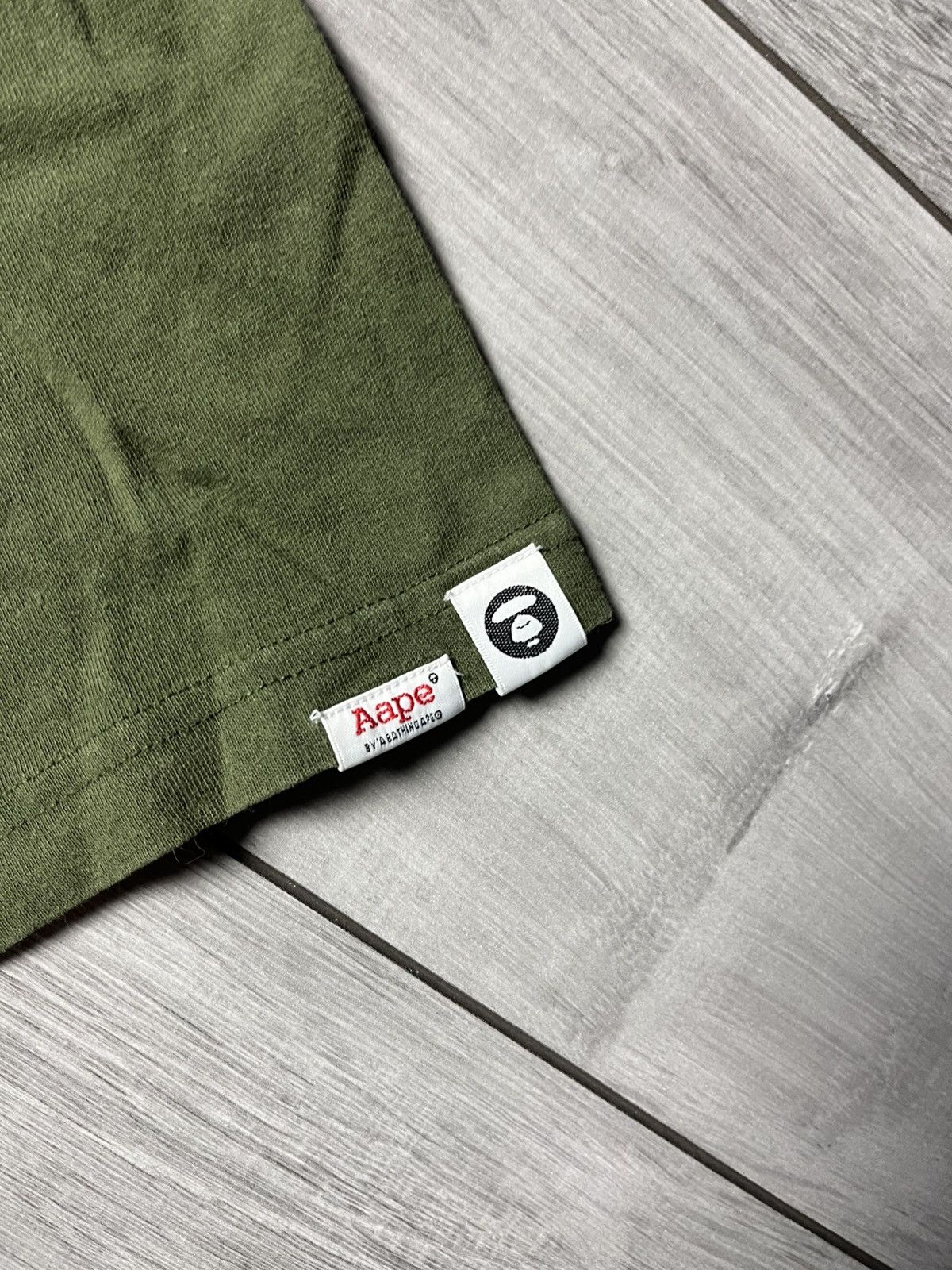 Aape Aape by A Bathing Ape Big logo y2k Camo T shirt Size US XL / EU 56 / 4 - 4 Thumbnail