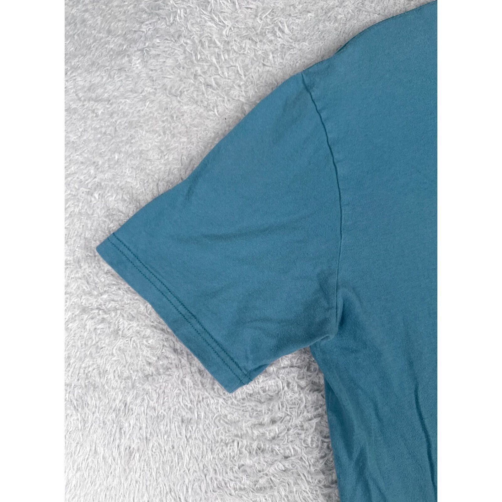 The North Face The North Face Shirt Men Large Blue Short Sleeve Crew Neck 100% Cotton Knit READ Size US L / EU 52-54 / 3 - 3 Thumbnail