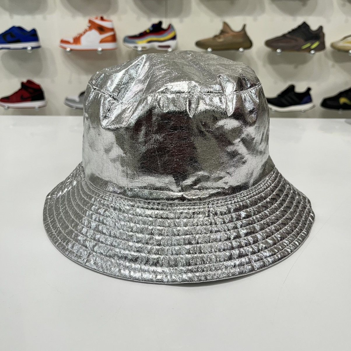 Prada Prada Bucket Hat Silver Size ONE SIZE - 3 Thumbnail