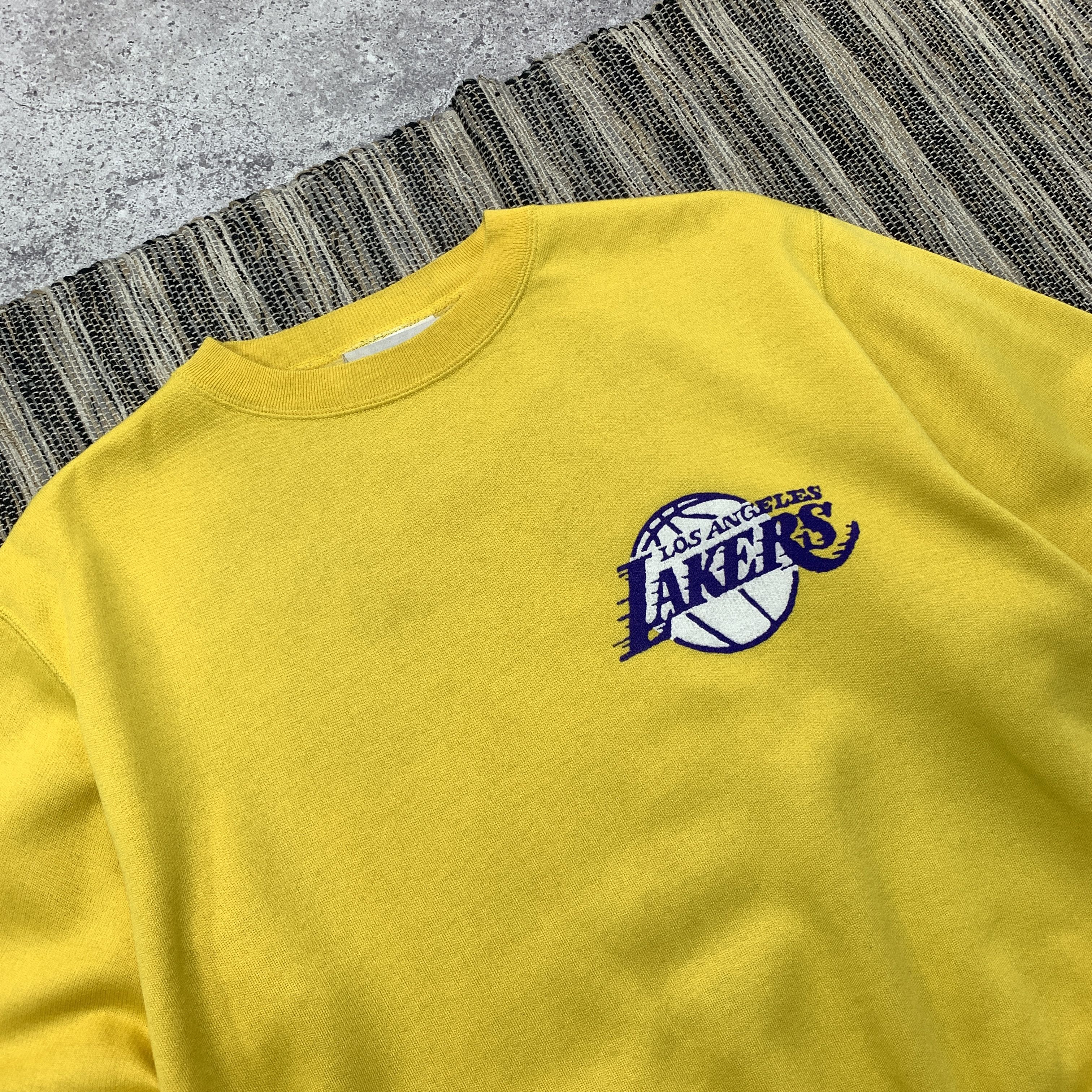 NBA Vintage L.A Lakers Spalding 90s Yellow Oversized Sweatshirt Size US L / EU 52-54 / 3 - 6 Thumbnail