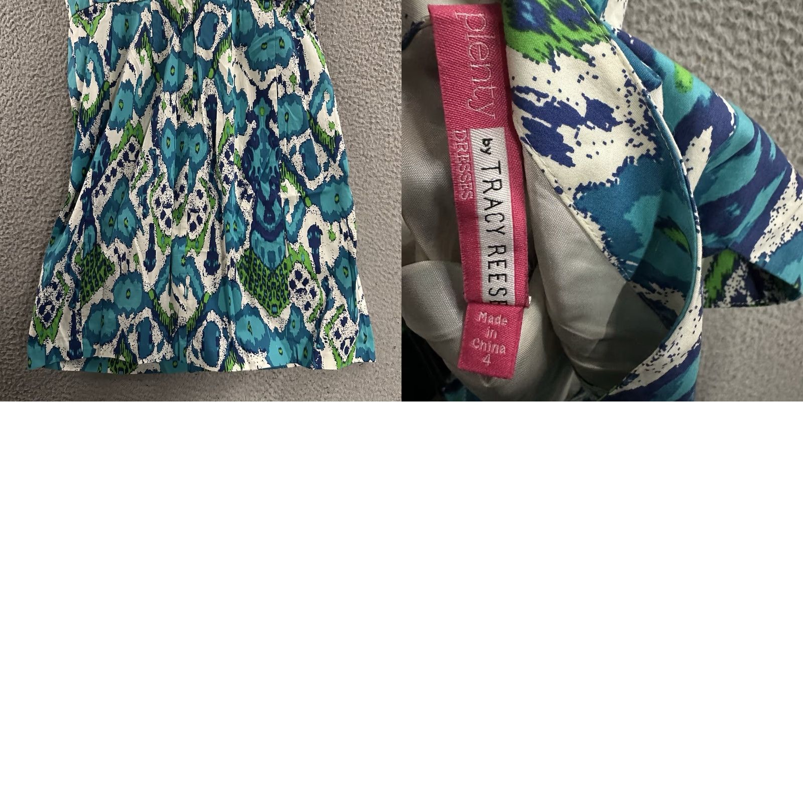 Anthropologie Plenty By Tracy Reese Womens Dress Shift Ikat Print Blue Size 4 Multicolor Anthropologie Size S / US 4 / IT 40 - 8 Thumbnail