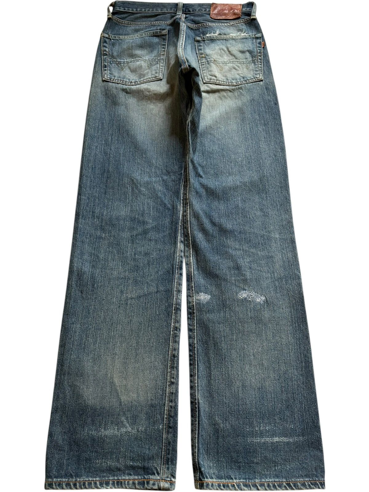 Edwin × Japanese Brand Vintage Japanese Edwin 505zx Selvedge Rusty Wash Loose Jeans Size US 29 - 3 Thumbnail