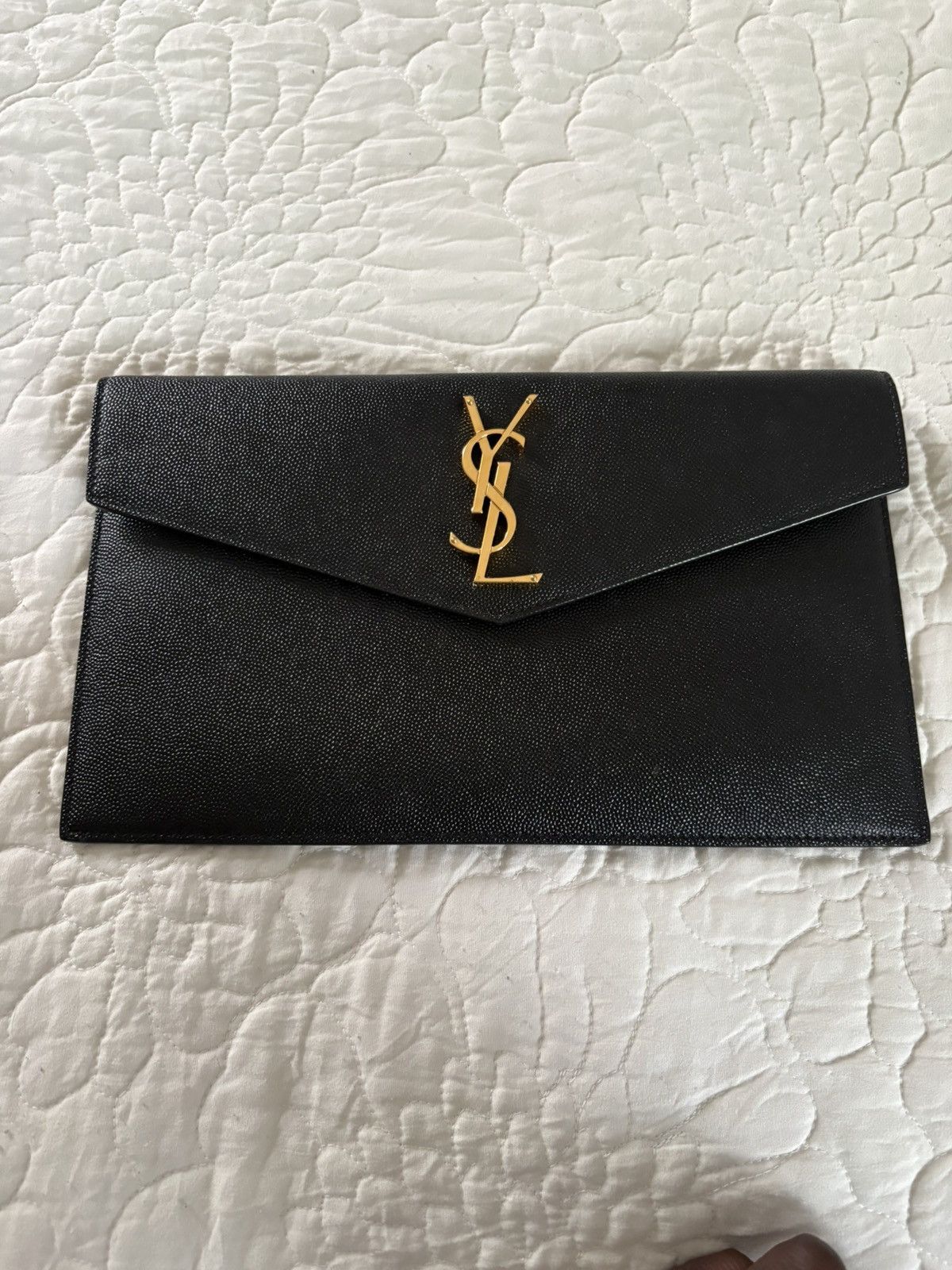 Yves Saint Laurent YSL Uptown Leather Pouch Size ONE SIZE - 1 Thumbnail