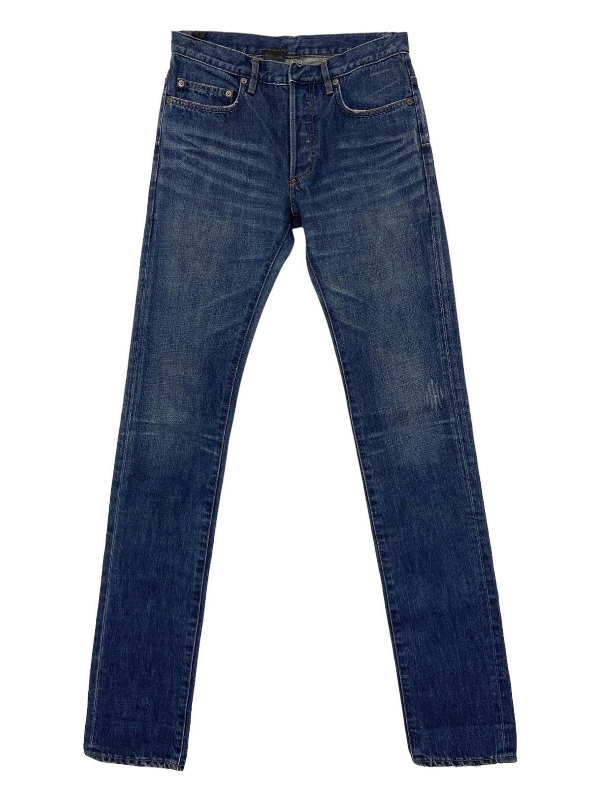 image of Dior x Hedi Slimane A/w 2003 "luster" Reissue Clawmark Jeans (Aw03,denim, Homme) in Blue (Size 30)