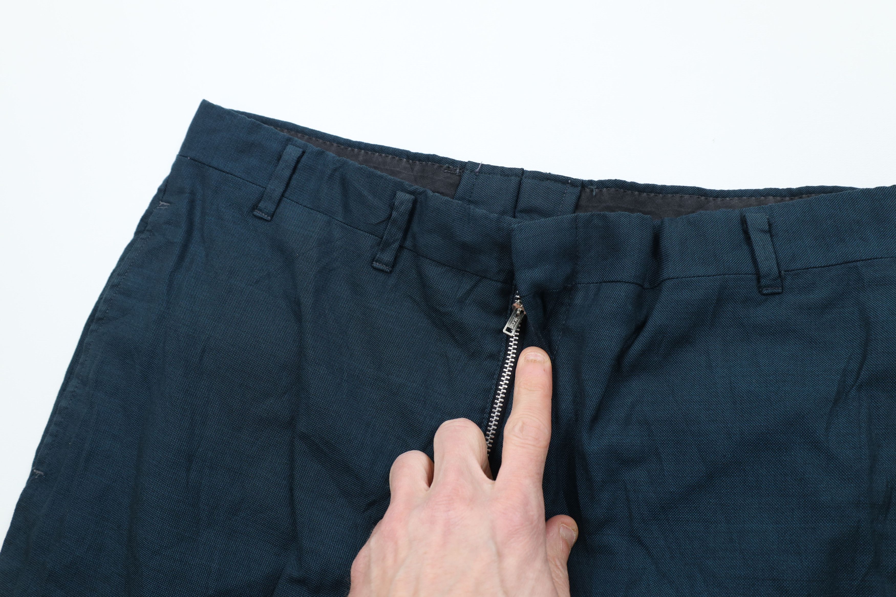 Vintage Vintage 50s Hollywood Regency Gabardine Chino Pants Blue USA Size US 32 / EU 48 - 6 Thumbnail