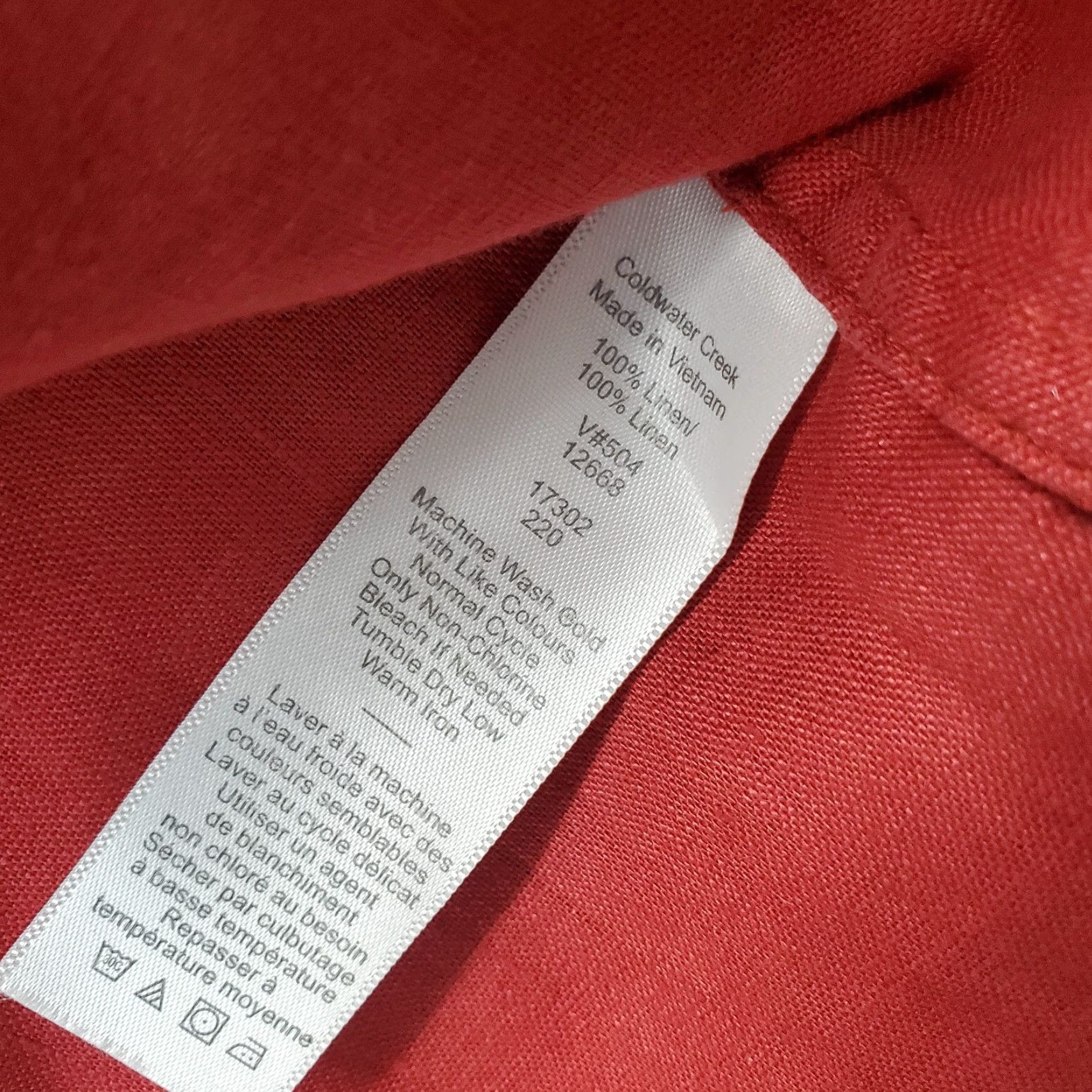 Coldwater Creek Coldwater Creek Shirt Womens S Dark Red Chest Pocket Short Sleeve Button Up Size S / US 4 / IT 40 - 7 Thumbnail