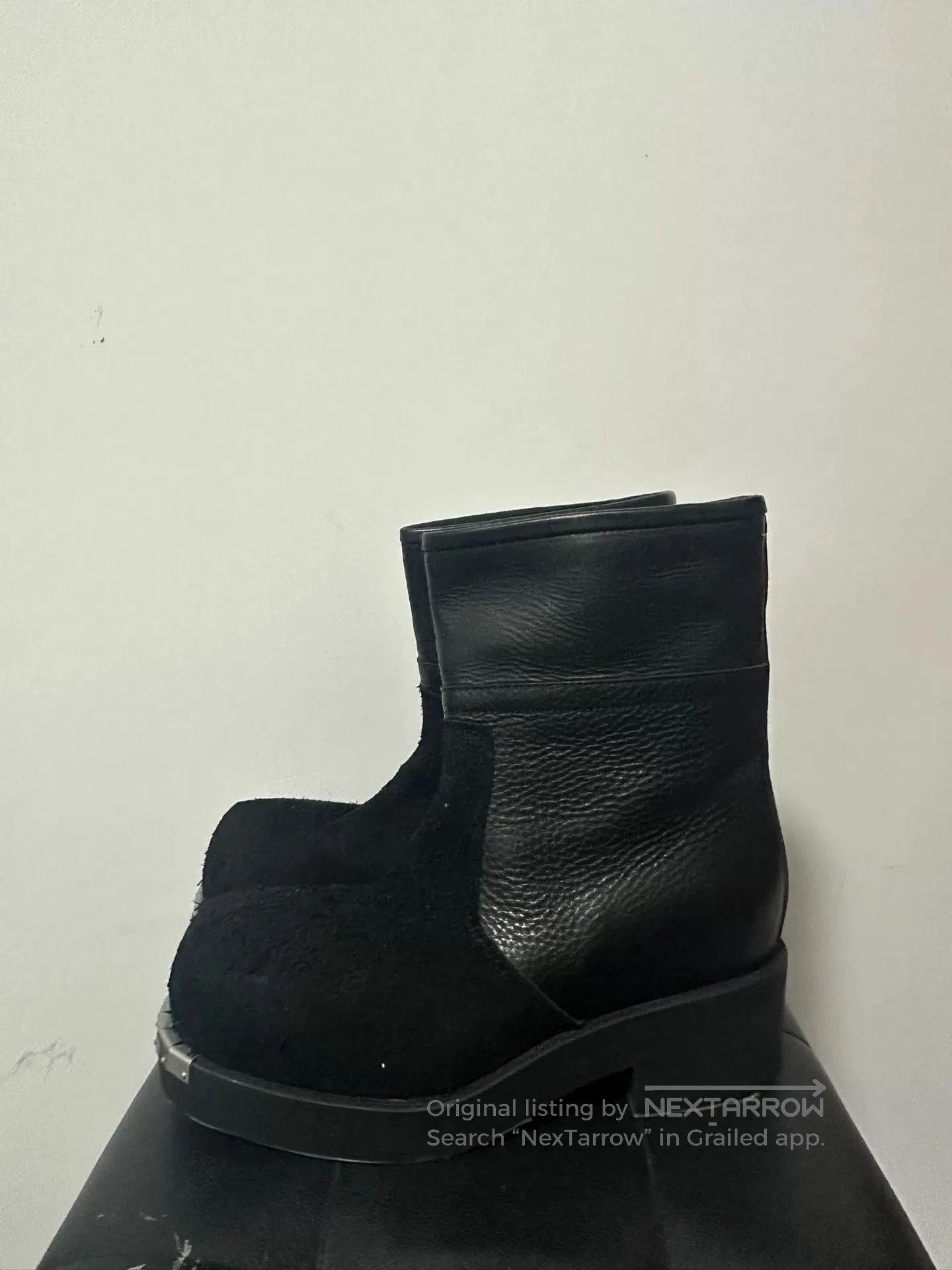 MM6 black metallic ankle boots by maison margiela. Size US 10 / EU 43 - 2 Thumbnail