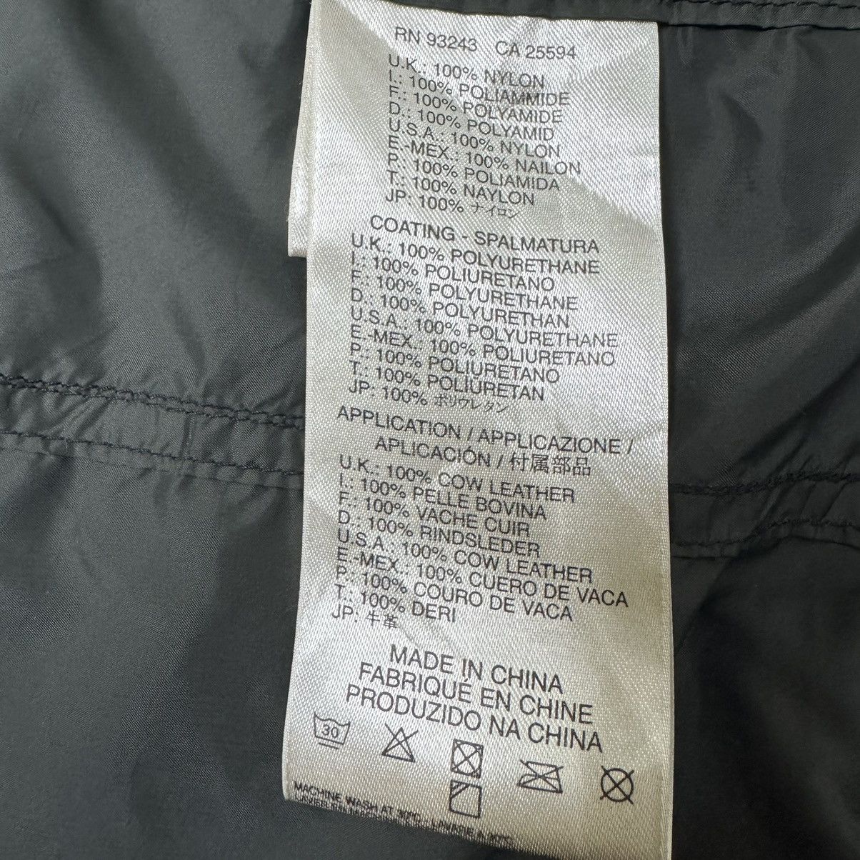 Diesel Diesel Leather Nylon Jacket DMB-W: RR55 Size US M / EU 48-50 / 2 - 18 Thumbnail