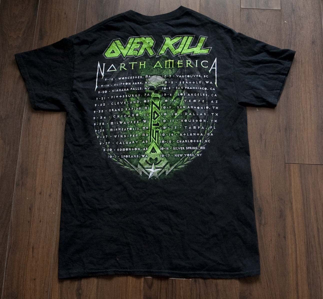 Band Tees OverKill T Shirt White Devil Armory 2014 Tour Size M Size US M / EU 48-50 / 2 - 4 Thumbnail