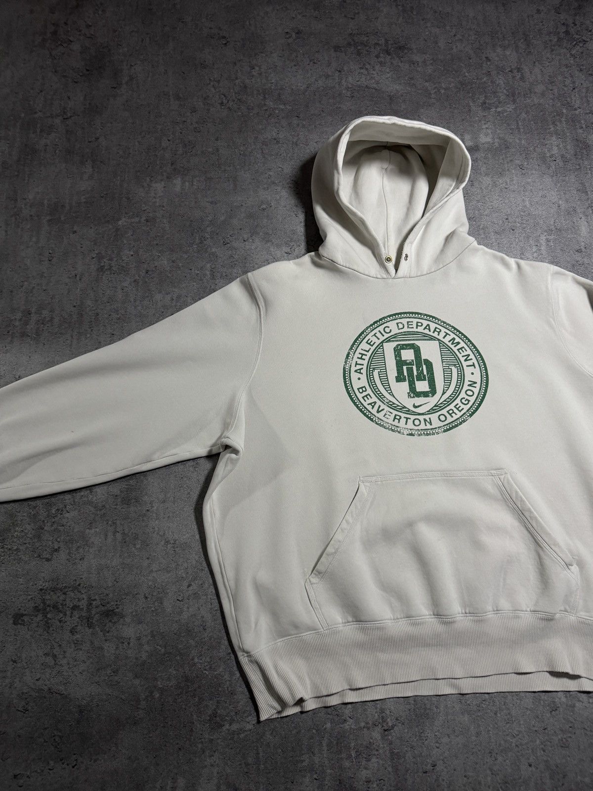 Nike × Vintage Nike Vintage Boxy Hoodie Swoosh Central Logo Department Y2K Size US XL / EU 56 / 4 - 5 Thumbnail
