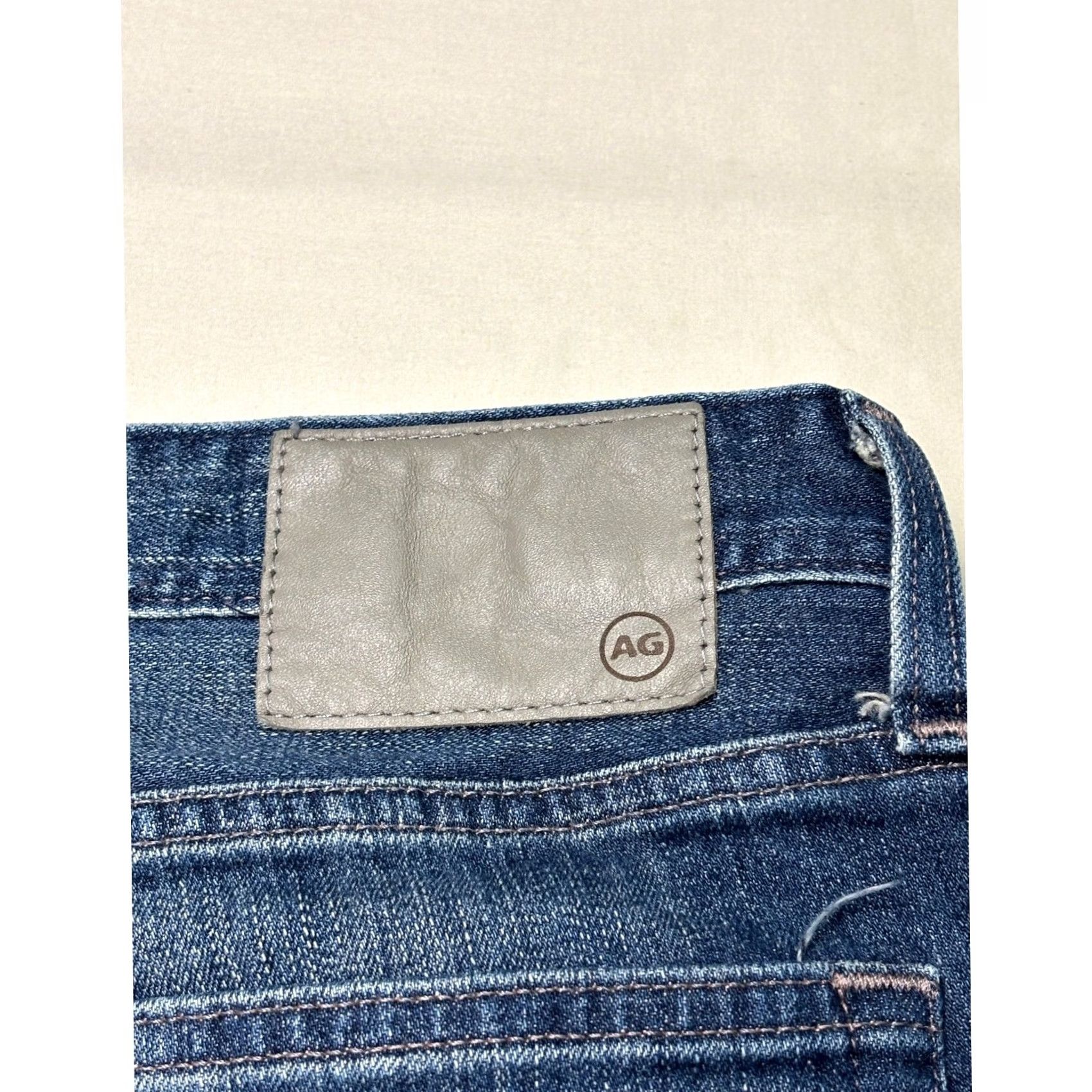 Vintage AG Adriano Goldschmied Tellis Modern Slim Denim Jeans Men Blue 38x32 US Size Size US 38 / EU 54 - 7 Thumbnail