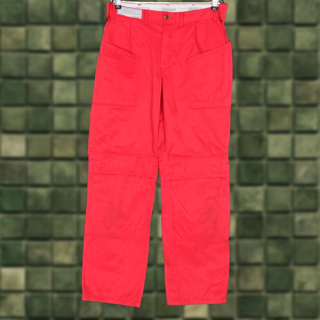 Kickers SNICKERS Work Wear Pants Trousers Men Size 50 DZ6811 Red Cargo Cotton Nylon Zip Brand SNICKERS Workwear Pant Mens 50 Red Size US 34 / EU 50 - 1 Thumbnail