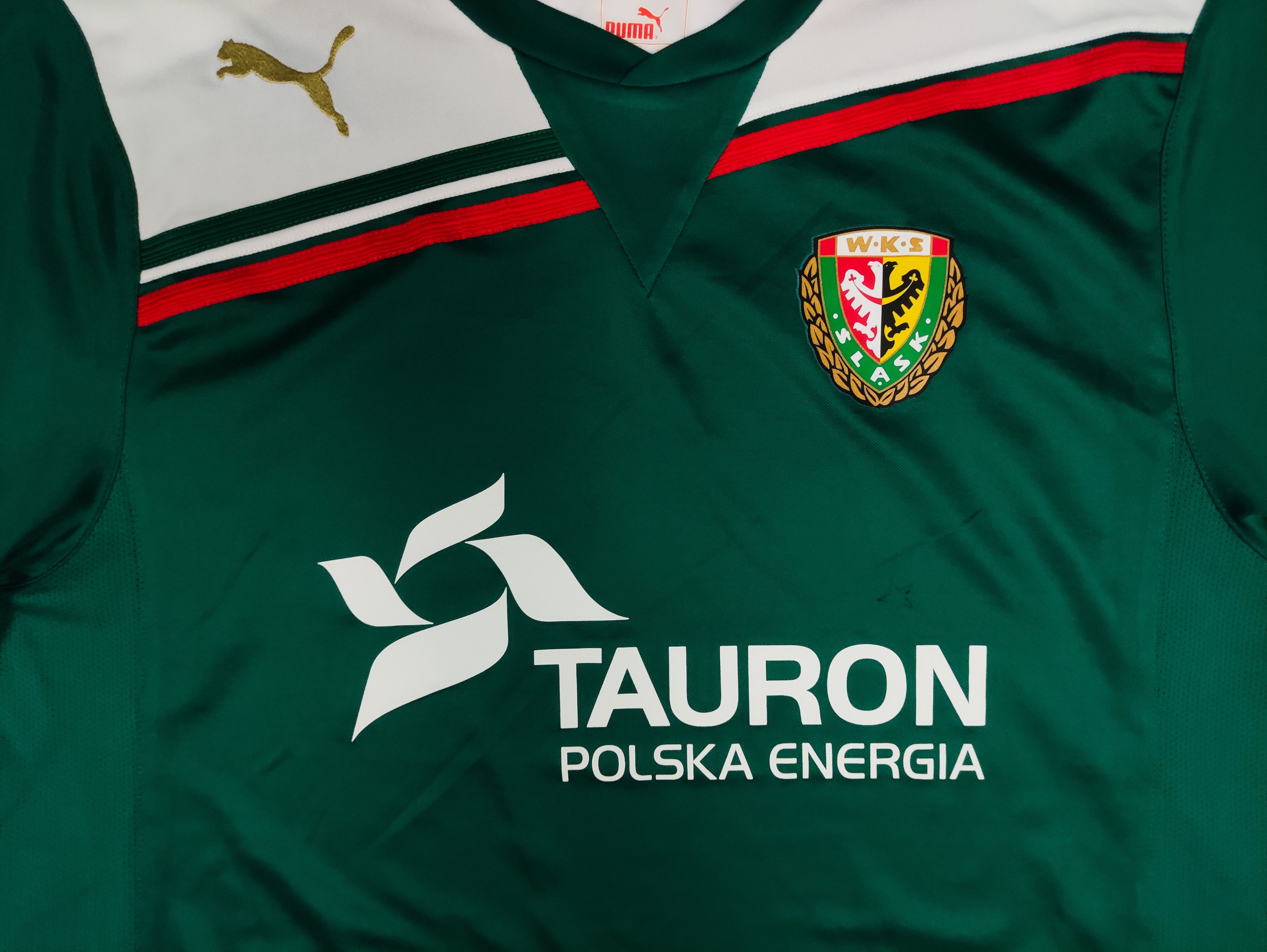 Puma Slasksk Wroclaw 2011 2012 2013 Puma Home Shirt Kit Jersey Size US L / EU 52-54 / 3 - 7 Thumbnail