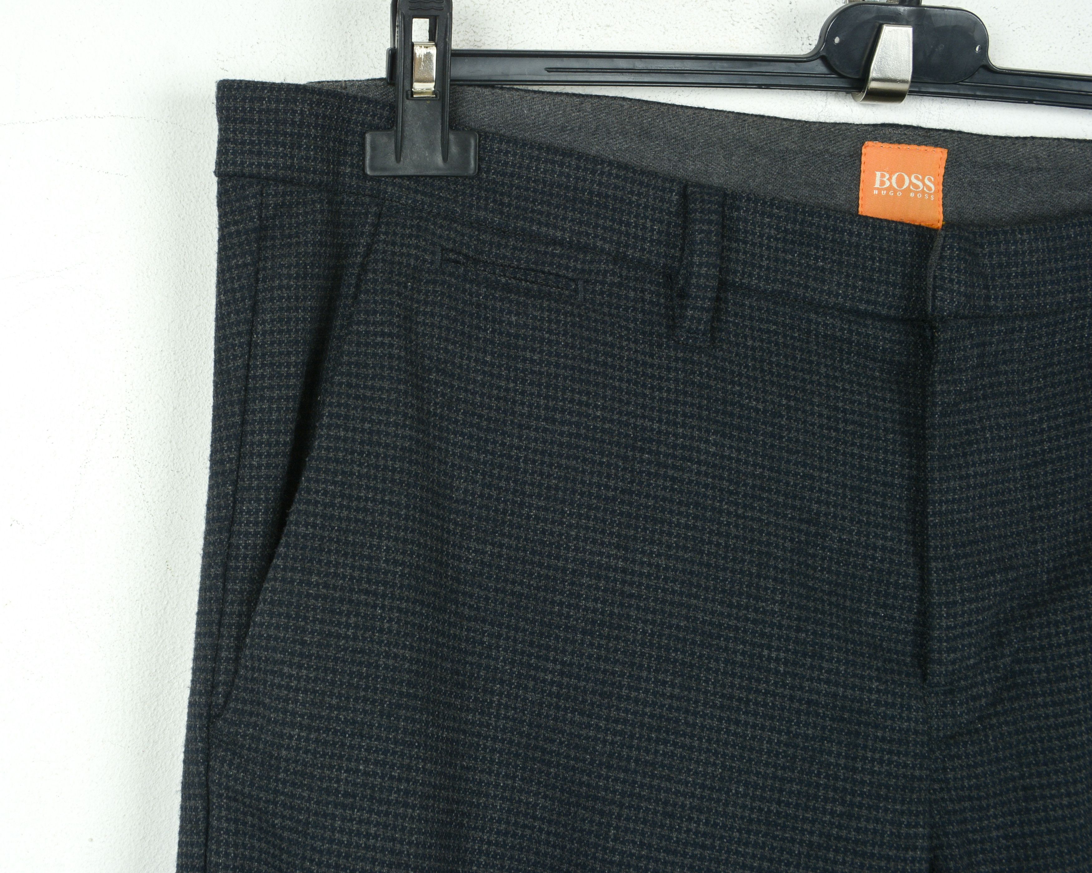 Hugo Orange Label Slim3 W34 L32 Slim Straight Pants Tweed Work Size US 34 / EU 50 - 3 Thumbnail