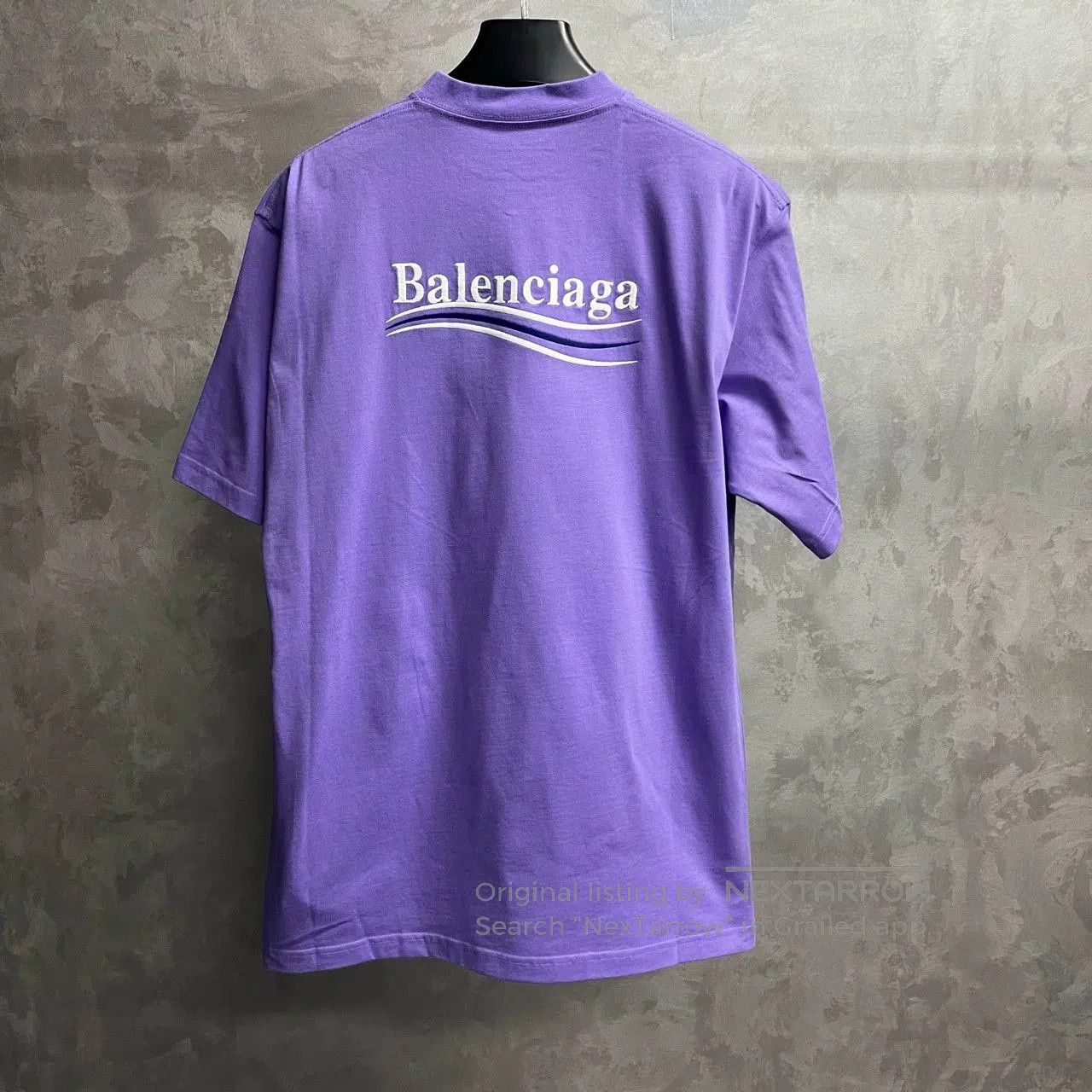 Balenciaga Balenciaga Black Label Purple Logo T. Size XXS / US 00 / IT 34 - 6 Thumbnail
