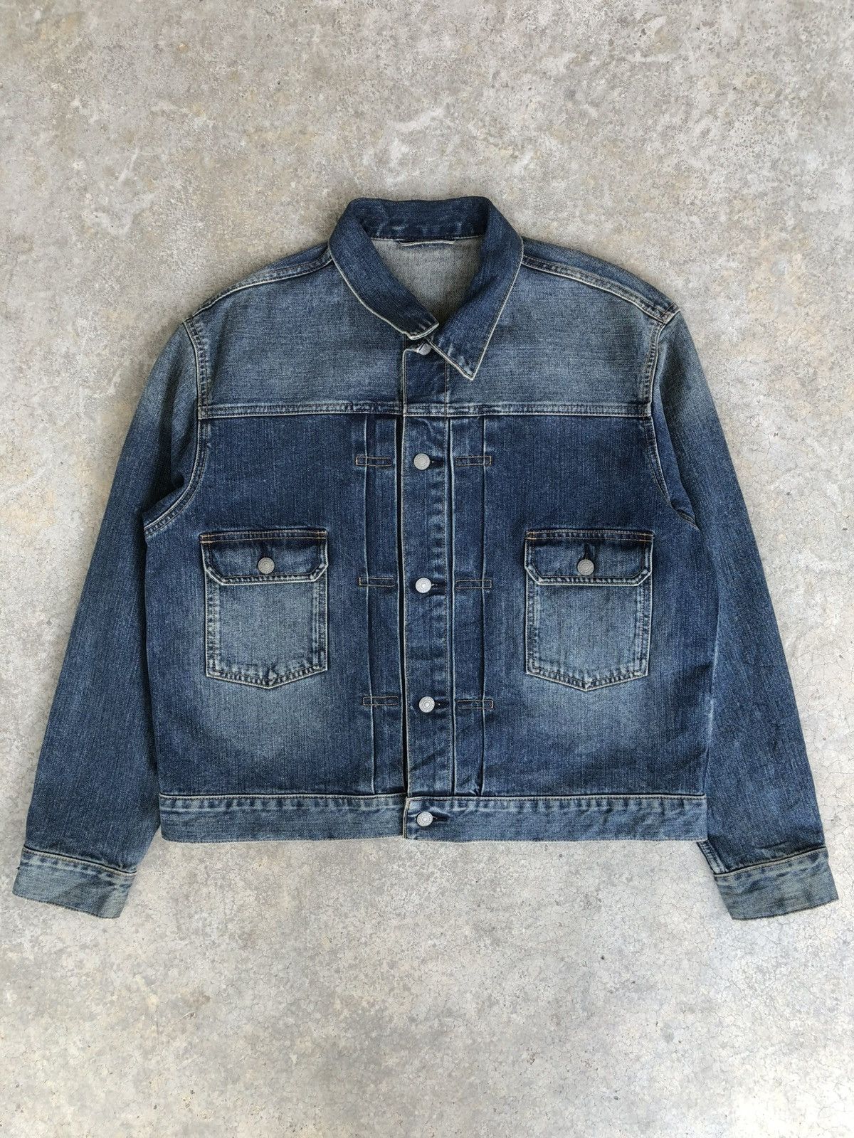 Japanese Brand Type 2 Japanese GU Distressed Denim Size US L / EU 52-54 / 3 - 1 Thumbnail