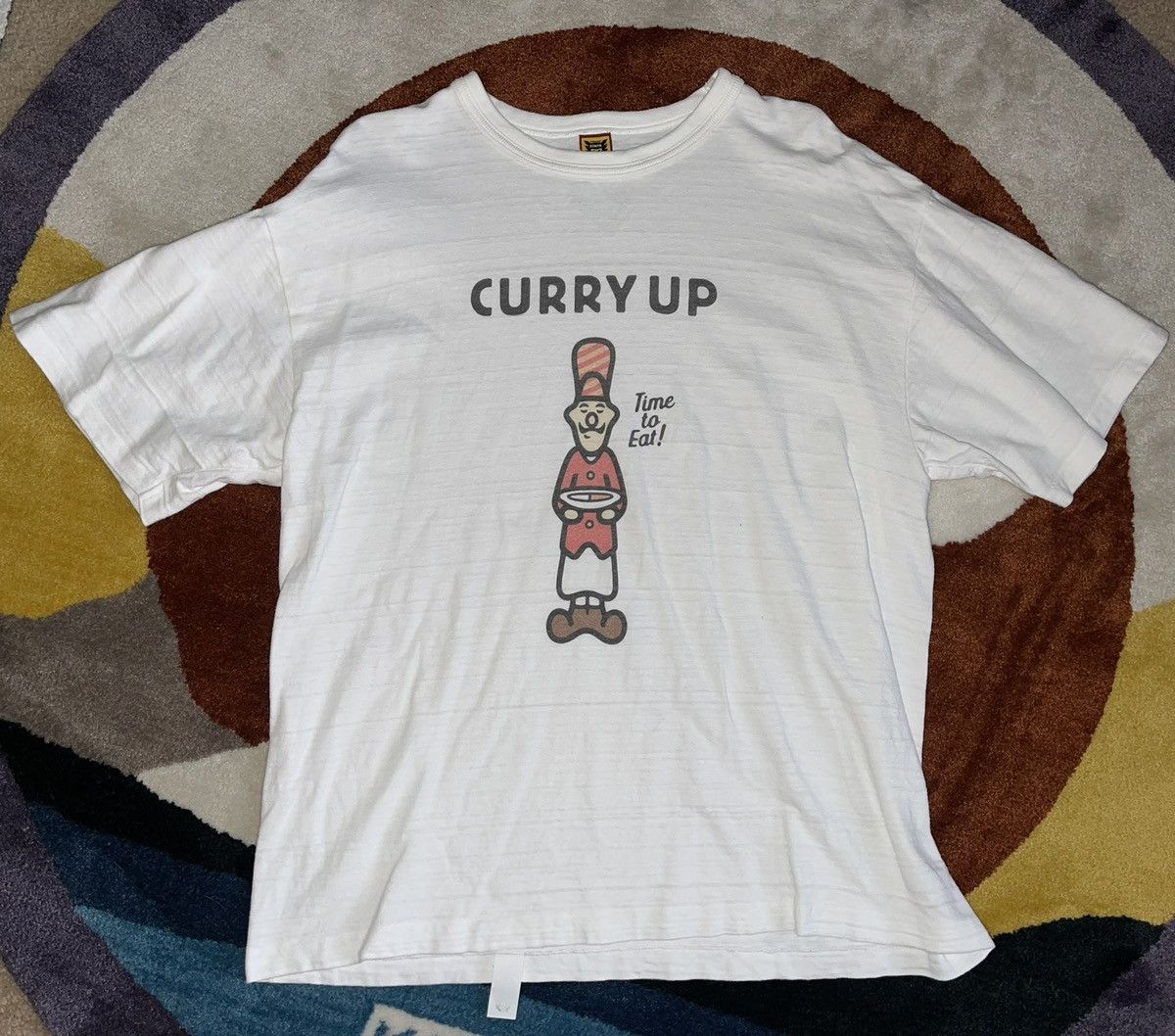 image of Human Made “Curry Up” T-Shirt Nigo Japan White Size, Men's (Size 2XL)