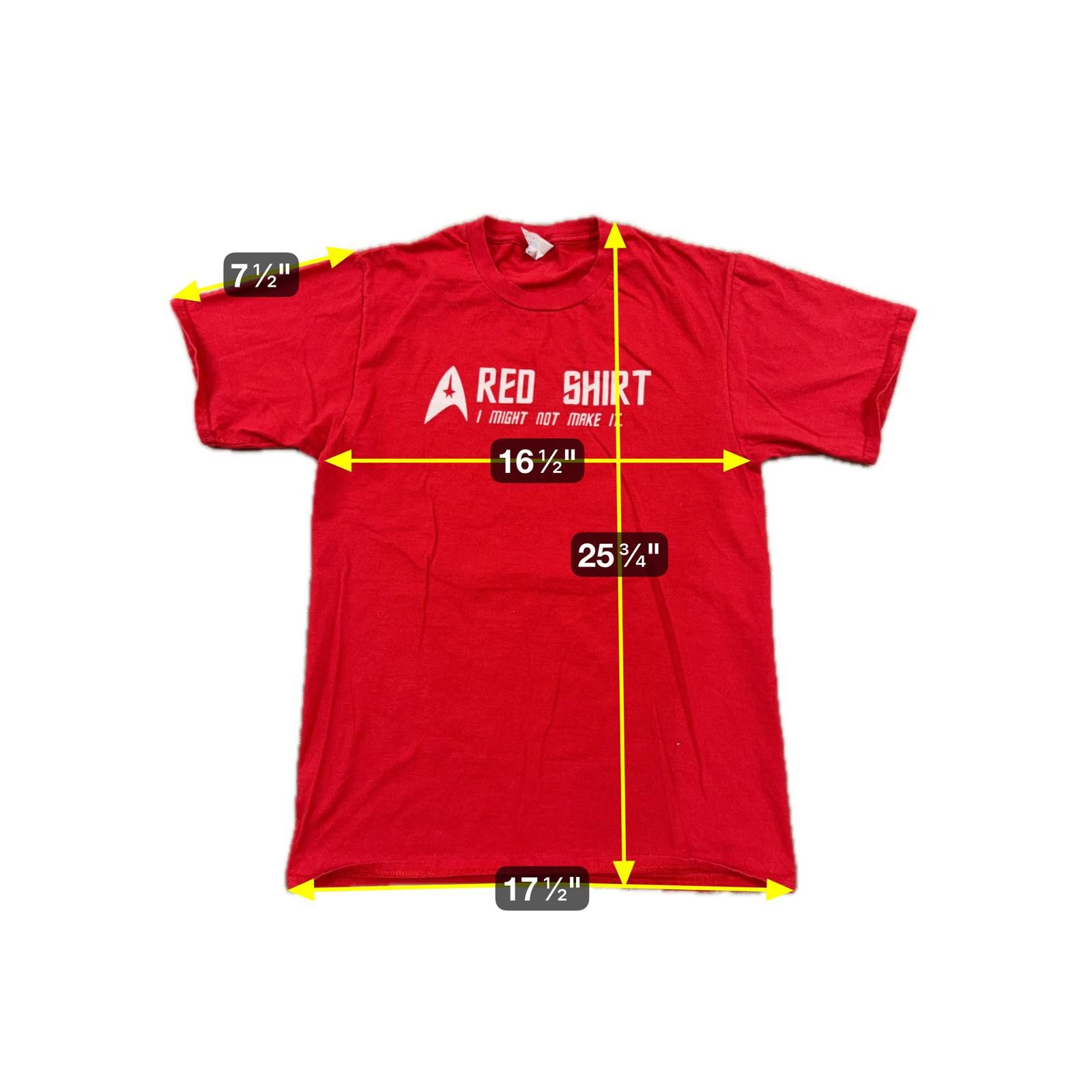 Designer Star Trek I Might Not Make It T-Shirt - Red - S Size US S / EU 44-46 / 1 - 4 Thumbnail