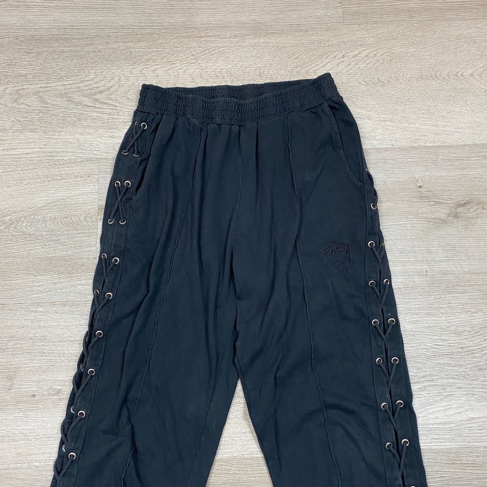 Stussy Rare Stussy Side Lace Up Joggers Sweatpants Women's 6 Size 28" / US 6 / IT 42 - 2 Thumbnail