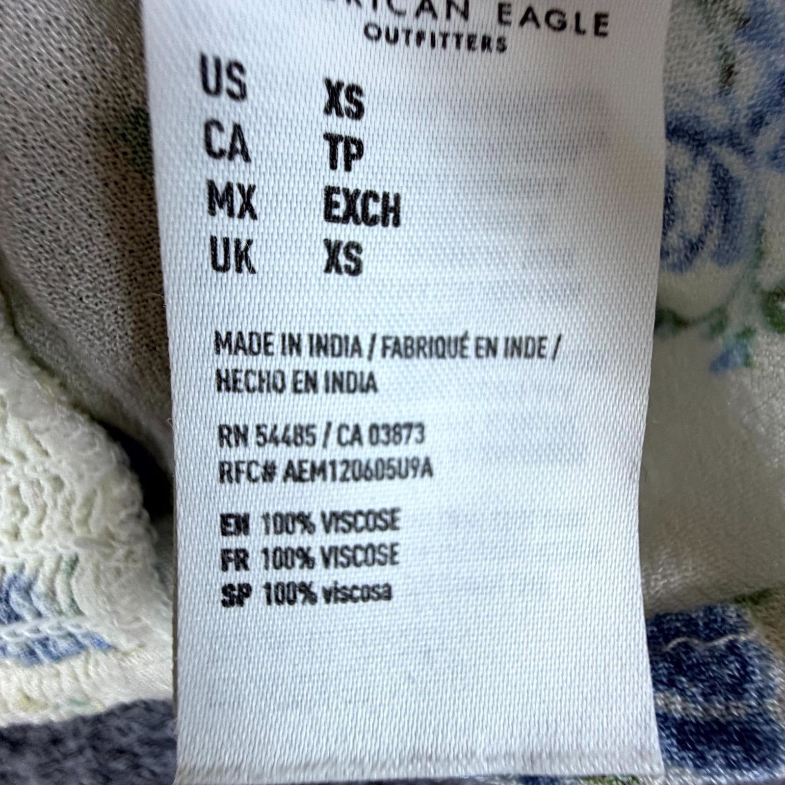 American Eagle Outfitters American Eagle Outfitters Peasant Top Womens XS Boho Crop Size XS / US 0-2 / IT 36-38 - 4 Thumbnail