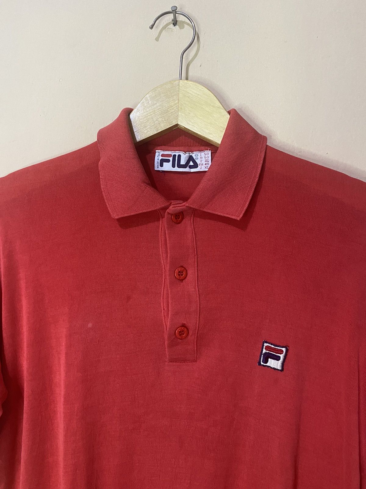 Fila 80s Vtg Fila Tennis Polo Shirt Size US M / EU 48-50 / 2 - 2 Thumbnail