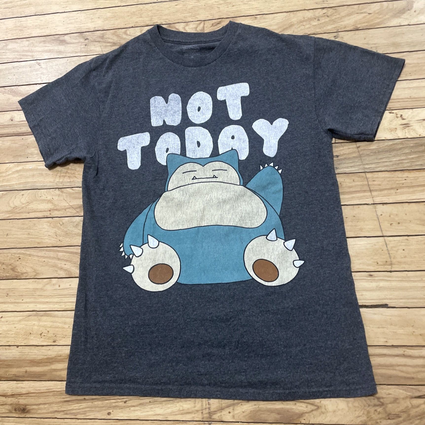 Vintage VINTAGE Pokemon Snorlax T Shirt Mens M Black Not Today Graphic 151 M Size US M / EU 48-50 / 2 - 3 Thumbnail