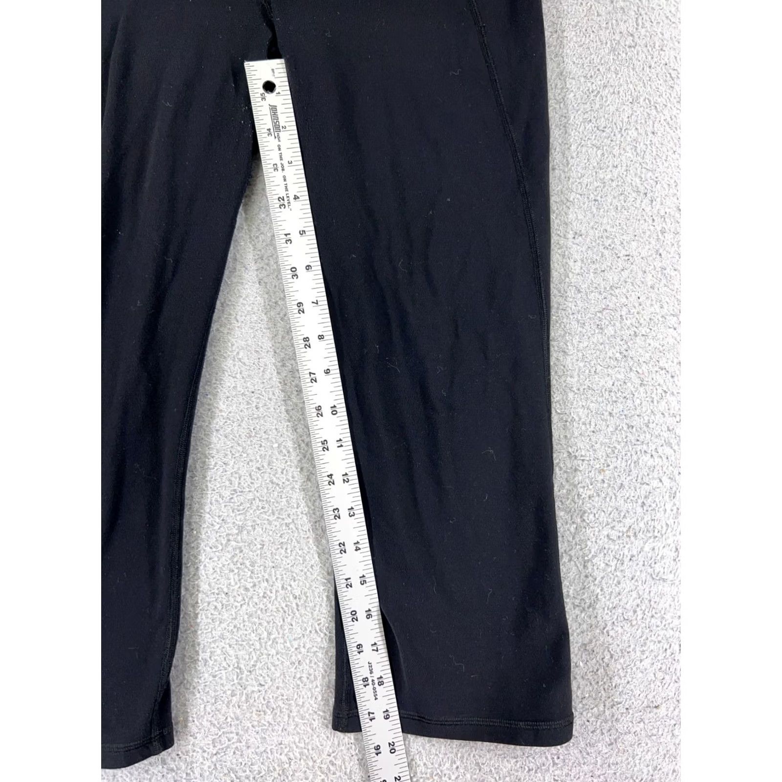 Lululemon Lululemon Pants Womens Black Blue 8 Tadasana Slit Crop Yoga Luon Fabric Size 30" / US 8 / IT 44 - 5 Thumbnail