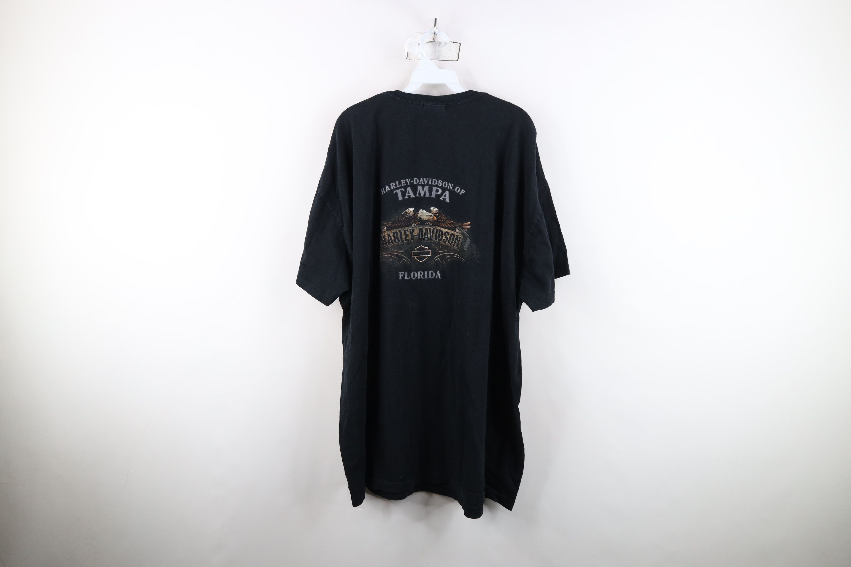 Harley Davidson Vintage Y2K Harley Davidson Spell Out Tribal Eagle T-Shirt Size US XXL / EU 58 / 5 - 12 Thumbnail
