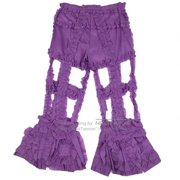 Comme des Garcons Comme des Garcons size S Purple Retro Lace Design Pants Size 23" - 2 Thumbnail