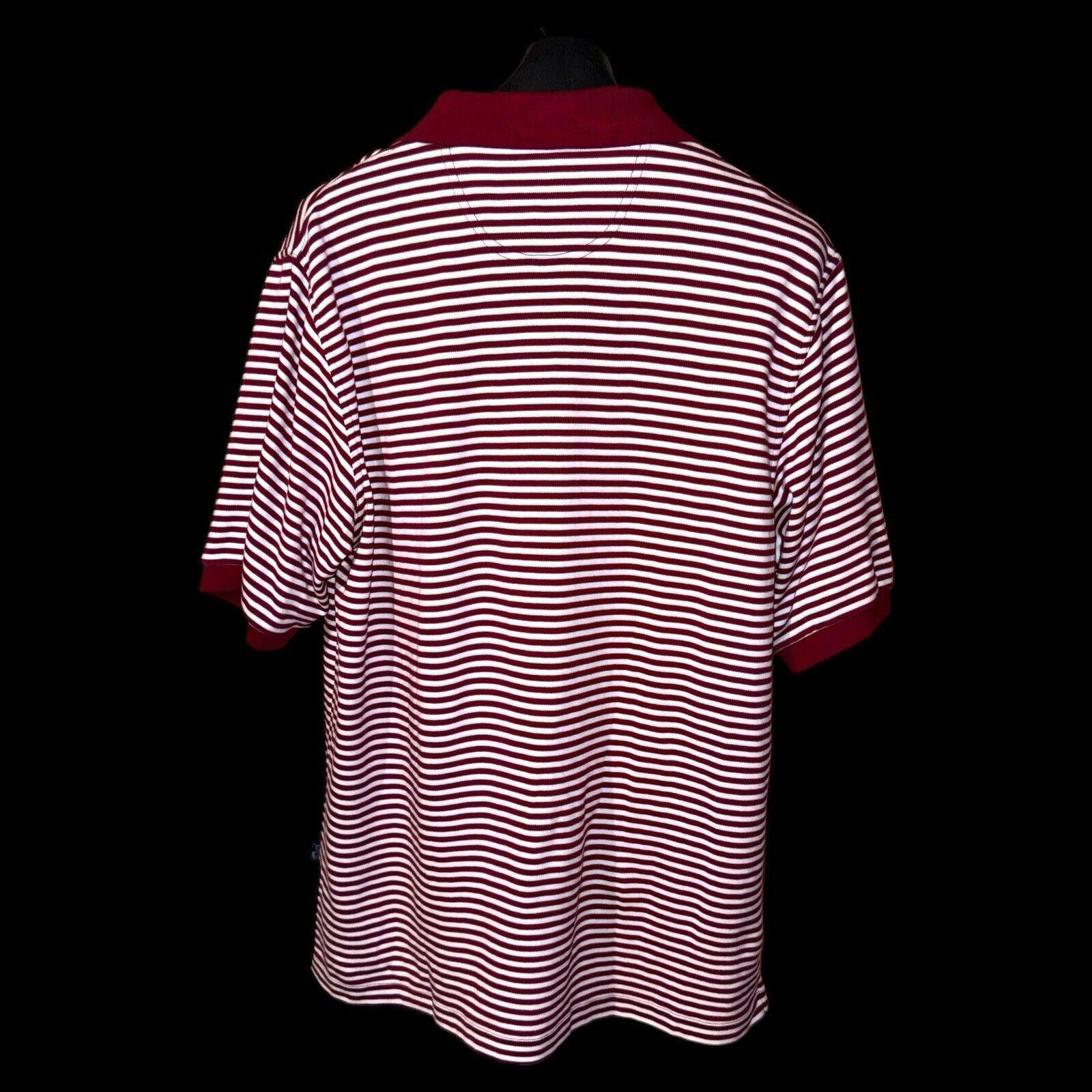 Adidas Adidas Red White Striped Clima Lite Polo Shirt Sz XL Size US XL / EU 56 / 4 - 4 Thumbnail