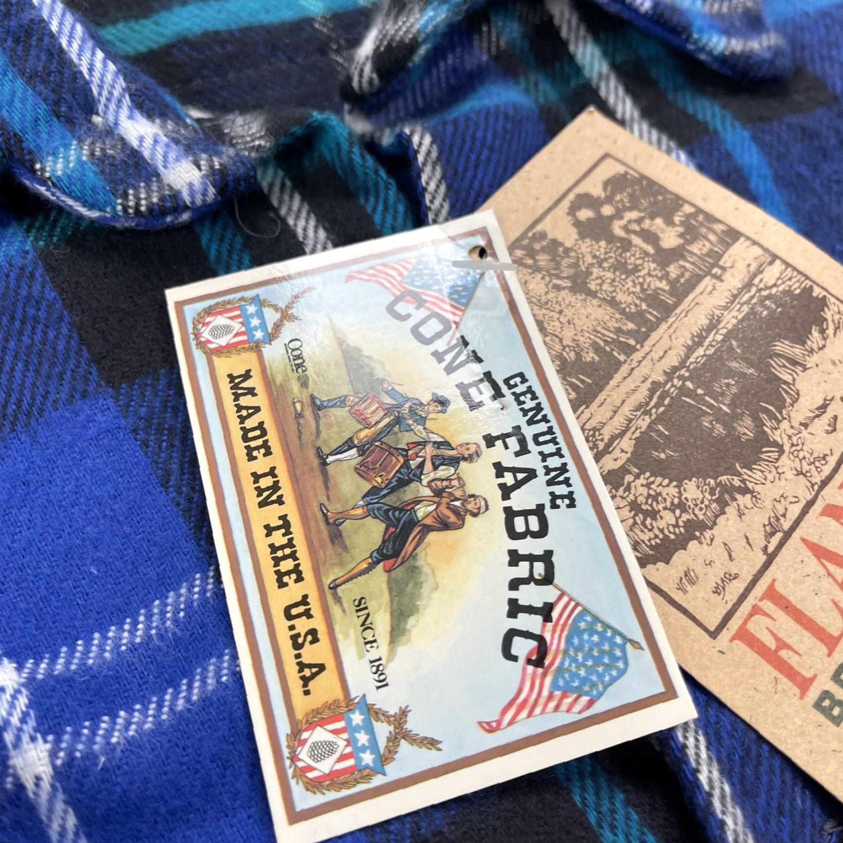 Vintage VINTAGE FIVEBROTHER Shirt Mens L Tallman Cotton Flannel Plaid Blue 90s Western Heavyweight Pockets Button-Up Style: Casual Workwear Travel Mens Size US L / EU 52-54 / 3 - 3 Thumbnail