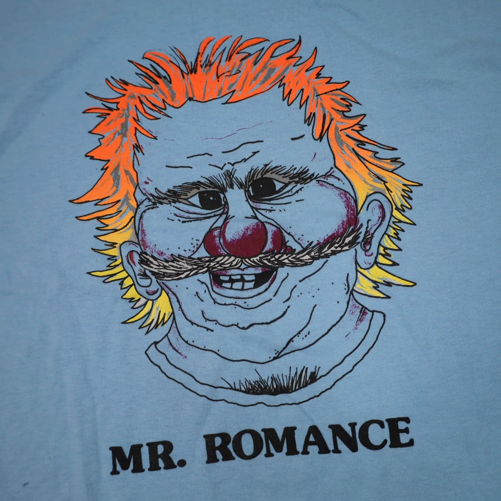 Vintage VINTAGE Mr. Romance Mens XL Ugly Face Graphic T shirt Blue Shirt Mens XL Blue Graphic Ugly Face Vintage Shirt Size US XL / EU 56 / 4 - 3 Thumbnail