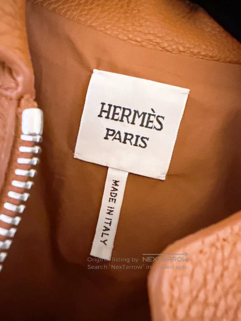 Other Hermes Gold Brown Leather Two-Piece Set Deer Skin Jacket D Size XXS / US 00 / IT 34 - 7 Thumbnail