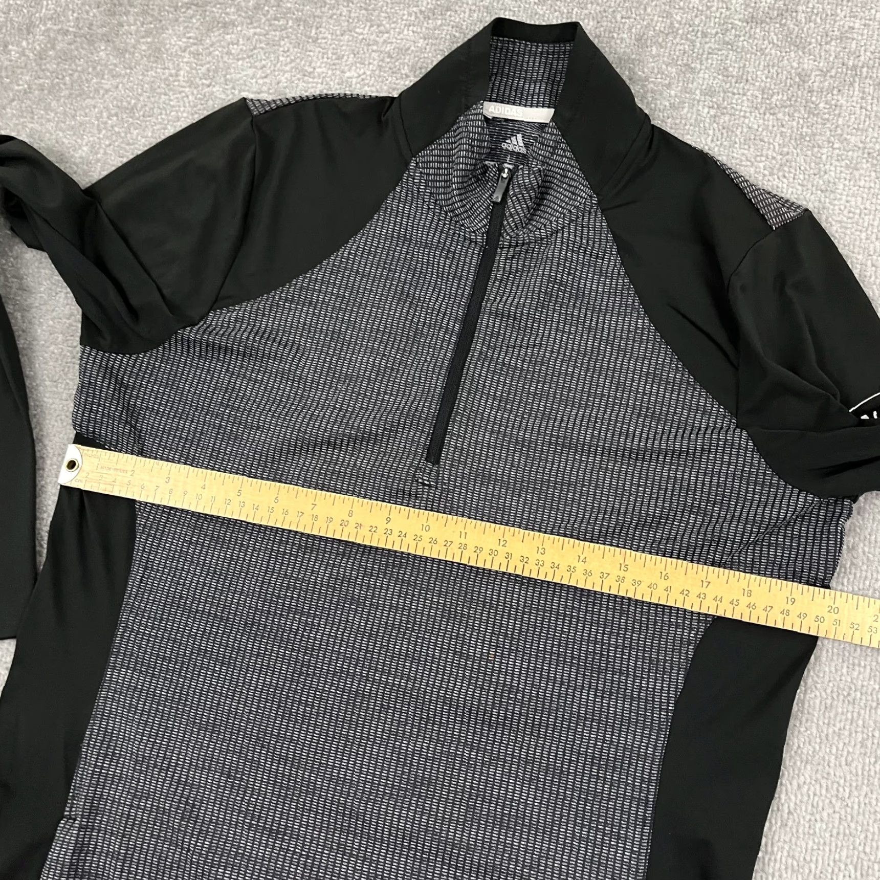 Adidas Adidas Golf Jacket Womens Large Black Quarter Zip Pullover Sport Size L / US 10 / IT 46 - 6 Thumbnail