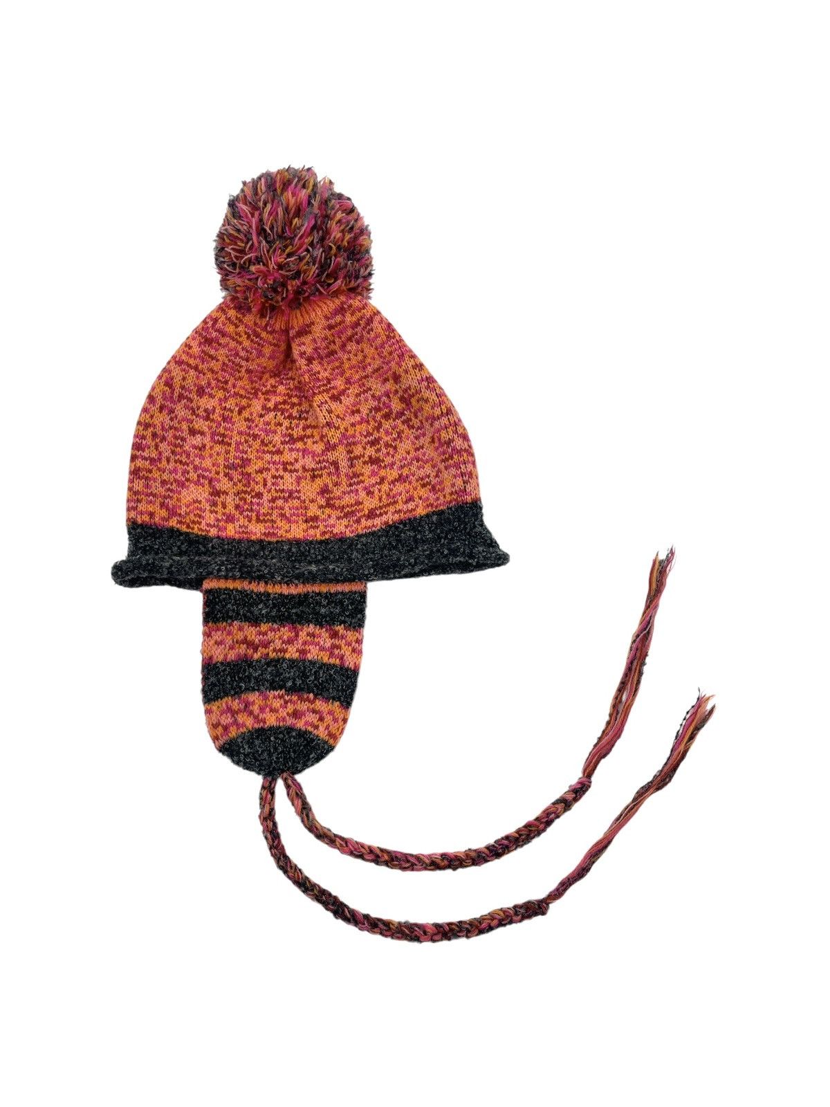 Vivienne Westwood Orb Knit Earflap Pom Pom Beanie Size ONE SIZE - 2 Thumbnail