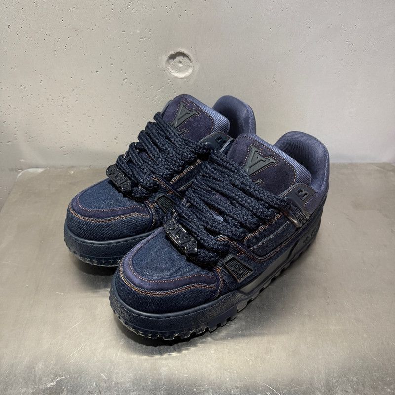 Louis Vuitton Louis Vuitton Trainer Maxi Denim Sneakers for All 0079 Size US 9 / EU 42 - 1 Thumbnail