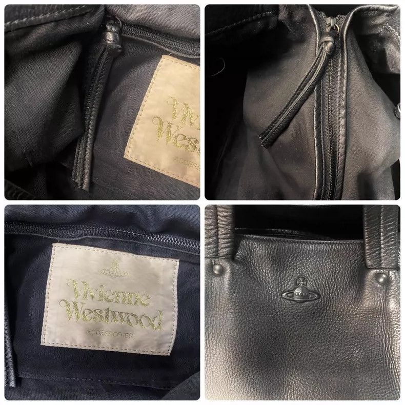 Vivienne Westwood vivienne westwood size os A black leather suitcase with a s Size ONE SIZE - 9 Thumbnail