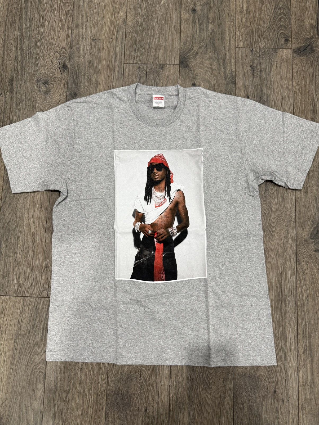 Supreme Supreme Playboi Carti Tee Grey FW25 SIZE Large Photo Tee