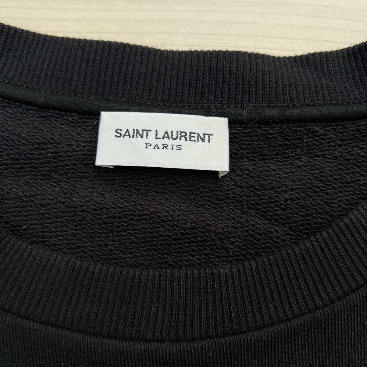 Saint Laurent Paris Saint Laurent Hedi Slimane Swarovski crew neck sweatshirt. Size US M / EU 48-50 / 2 - 4 Thumbnail