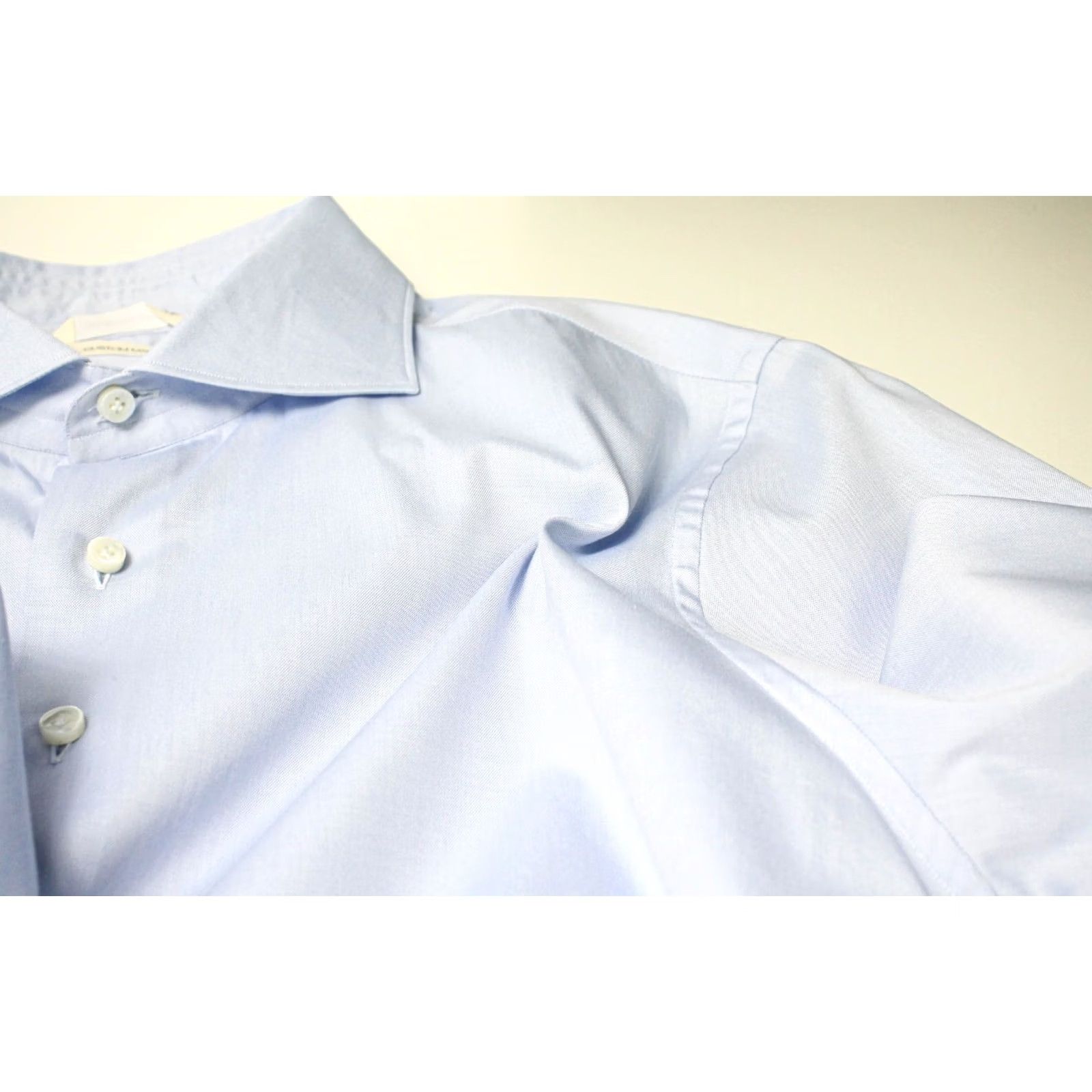 Suitsupply SUITSUPPLY Custom Made Extra Slim Fit Formal Shirt Men's 41L / 16L Cutaway Blue Size 42R - 5 Thumbnail