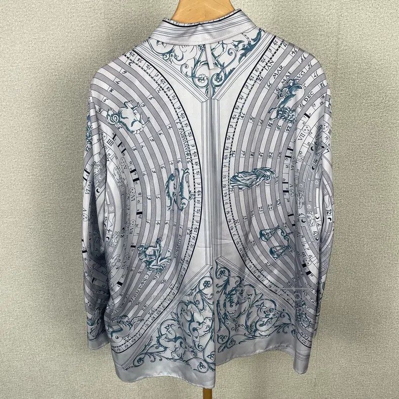 Hermes Hermes Constellation Compass Series Silk Shirt Size XS / US 0-2 / IT 36-38 - 2 Thumbnail
