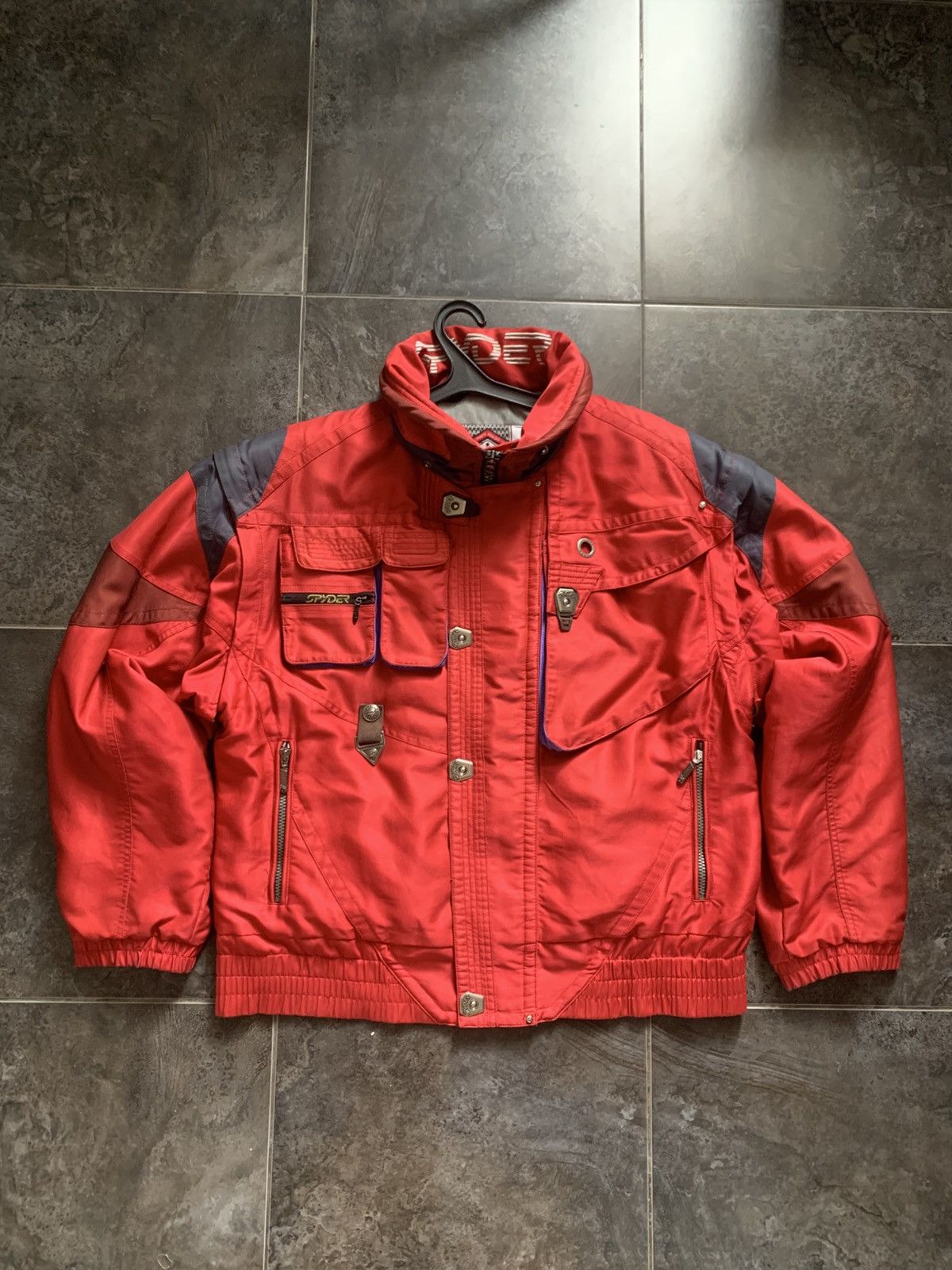 Spyder Vintage 80s Spyder USA 2 in1 Transformer Ski Jacket Rave Size US L / EU 52-54 / 3 - 1 Thumbnail