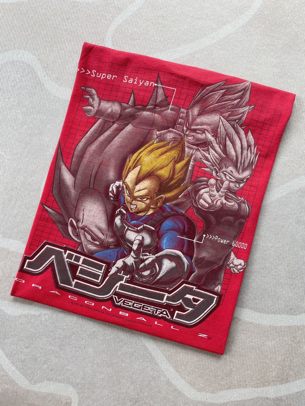 Anime Vintage Dragon Ball Z Vegeta Super Saiyan Size US M / EU 48-50 / 2 - 2 Thumbnail
