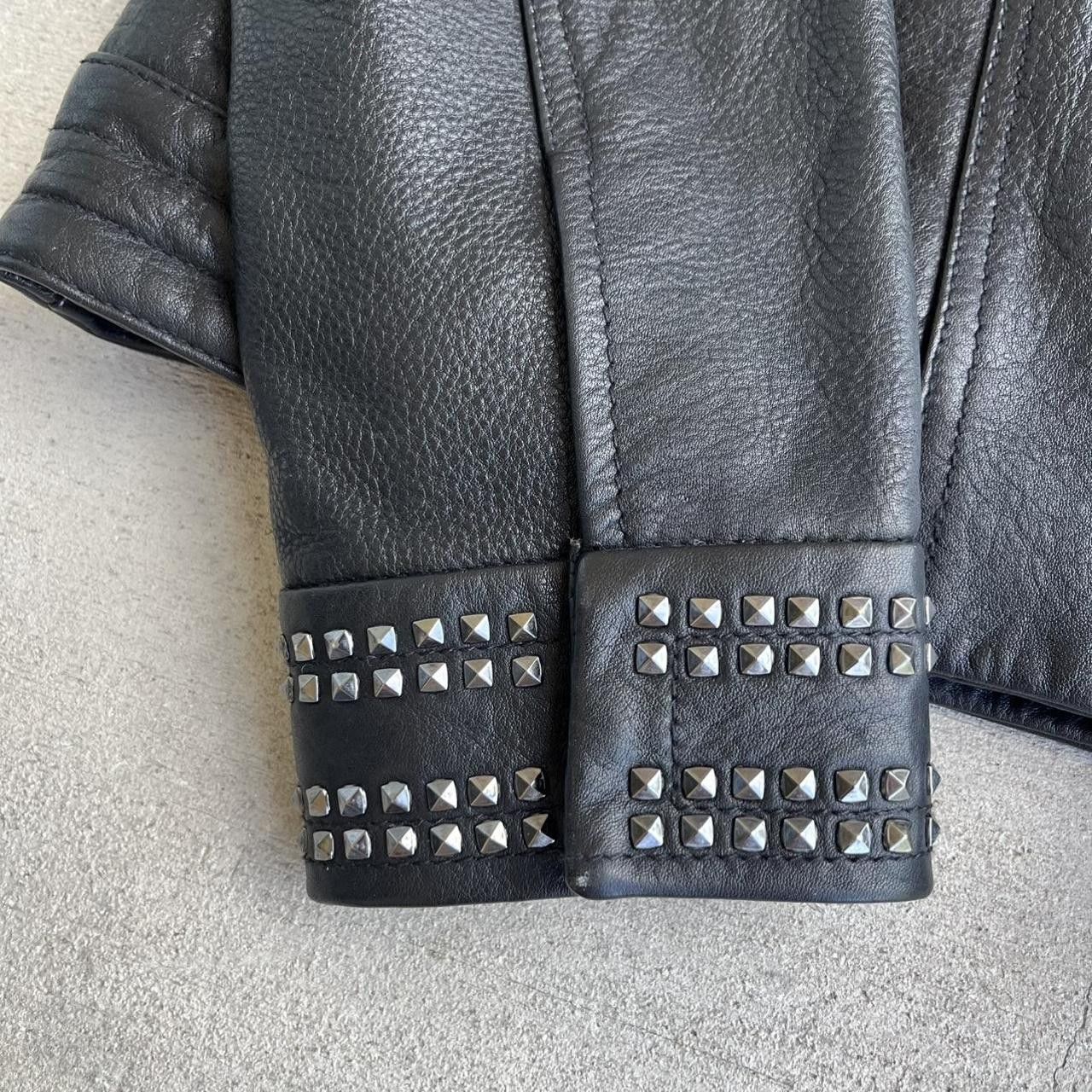 Zadig & Voltaire Zadig Voltaire Kawai Cuir Paint 100% Cow Leather Biker Size M / US 6-8 / IT 42-44 - 3 Thumbnail