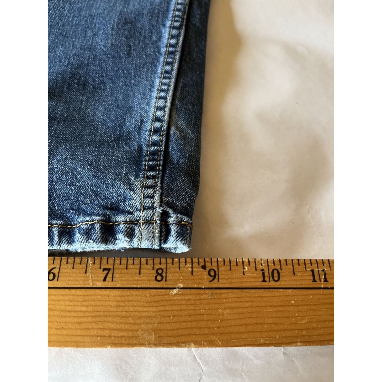 Levi's Levis 505 Jeans Men 42x32 Regular Straight Denim Cotton Blue Size US 40 / EU 56 - 8 Thumbnail
