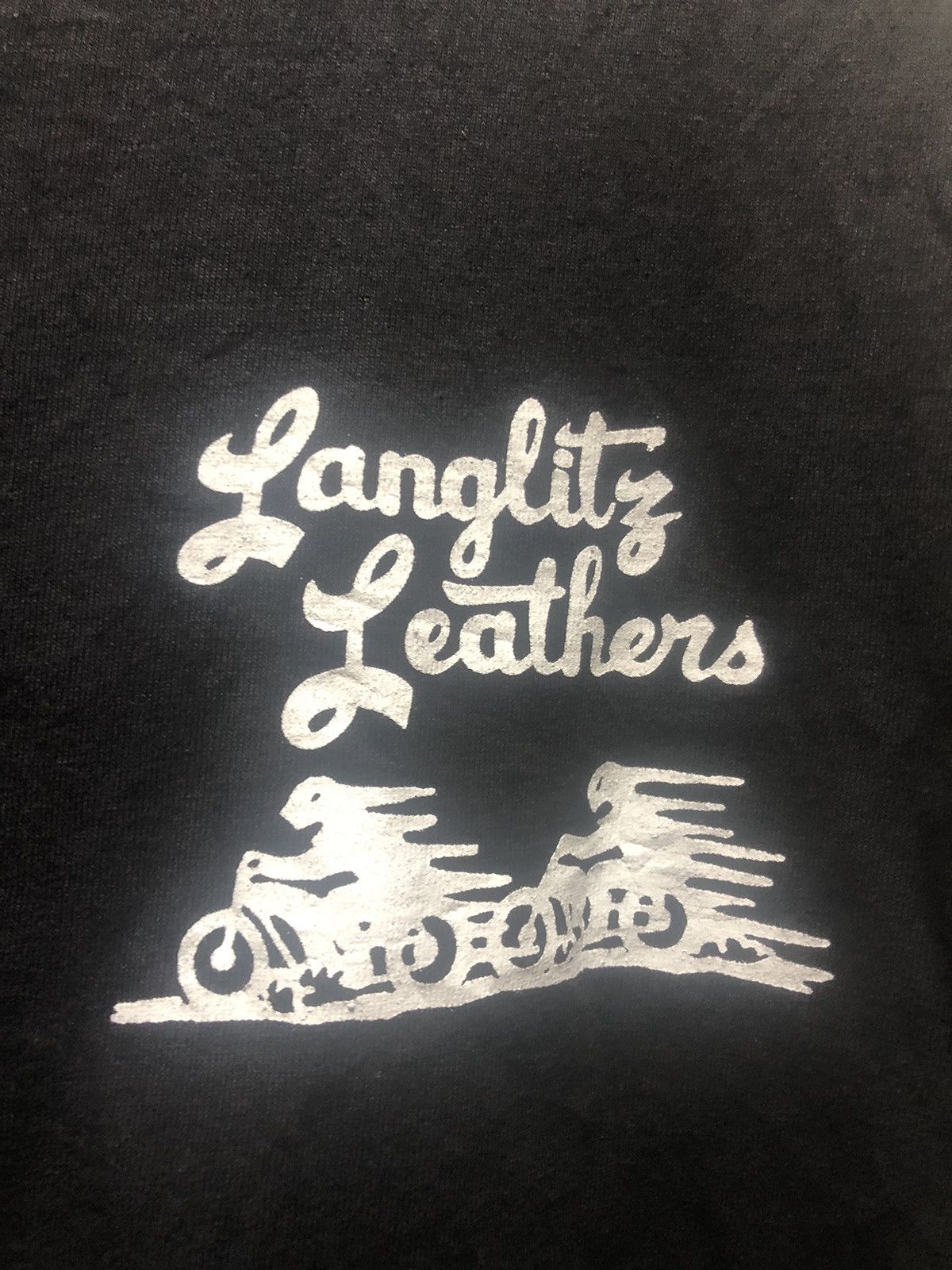Harley Davidson × Indian Motorcycle Vintage LANGLITZ LEATHERS T Shirt Longsleeve 90s Size US XL / EU 56 / 4 - 4 Thumbnail