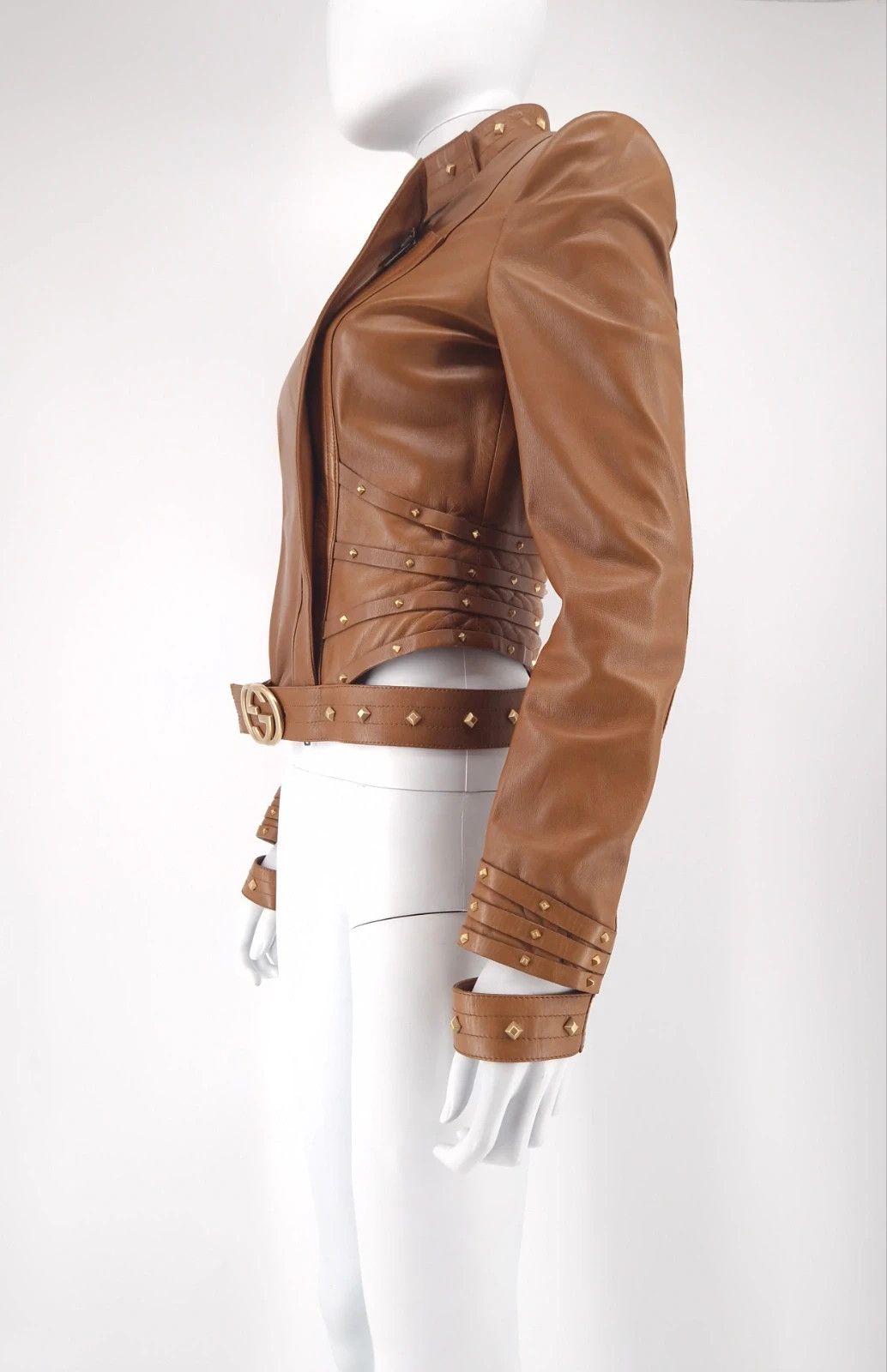 Gucci Gucci by TF SS2004 Leather Jacket Size S / US 4 / IT 40 - 8 Thumbnail