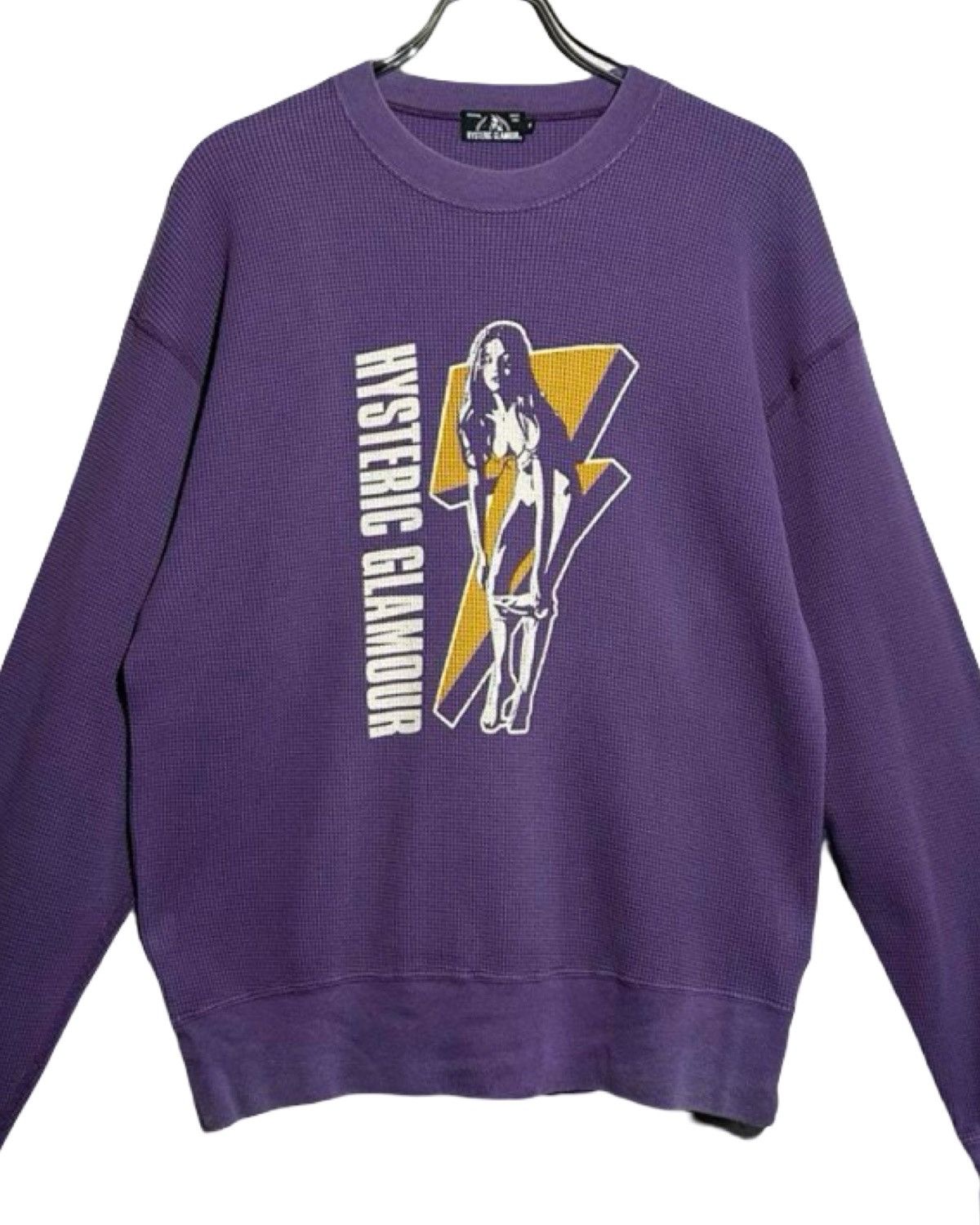 トップス HYSTERIC GLAMOUR Waffle Thermal Cut Saw Supreme HYSTERIC GLAMOUR Thermal Lined Zip Up Hooded