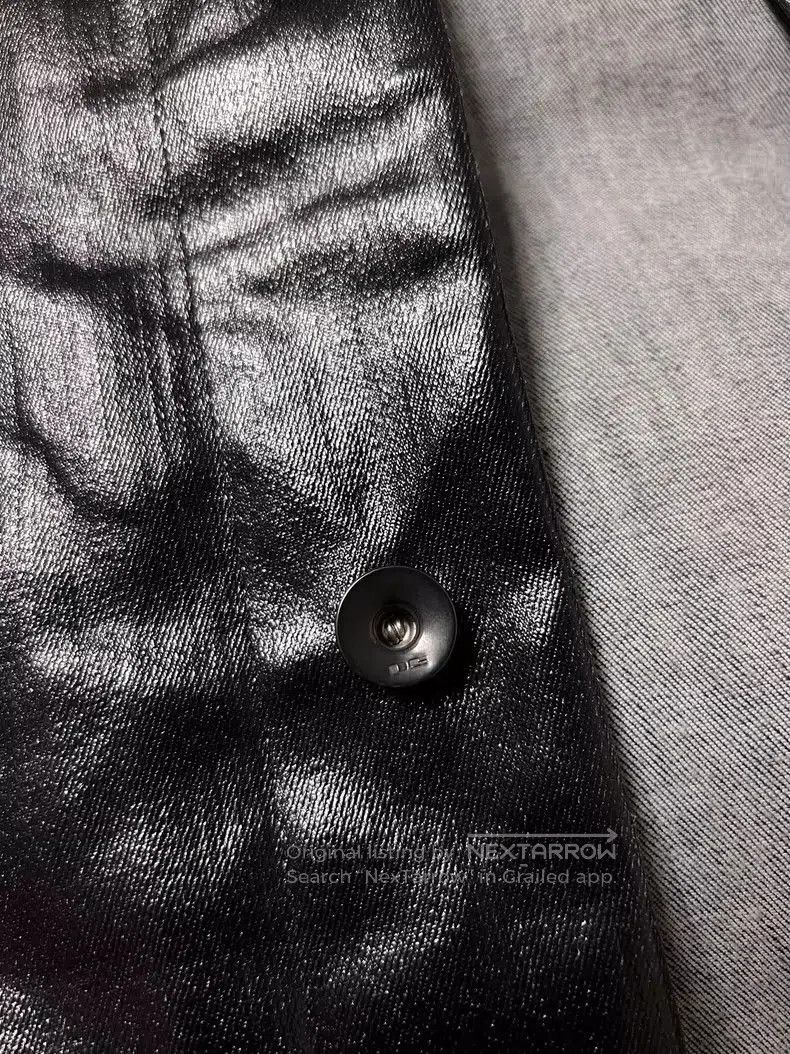 Rick Owens Rick Owens Black Waxed Long Sleeve Jacket. Size US M / EU 48-50 / 2 - 6 Thumbnail